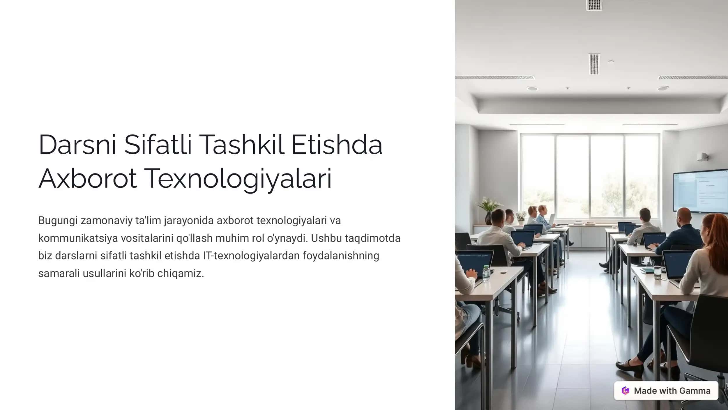 IT-Texnologiyalarning Ta'limdagi Ahamiyati