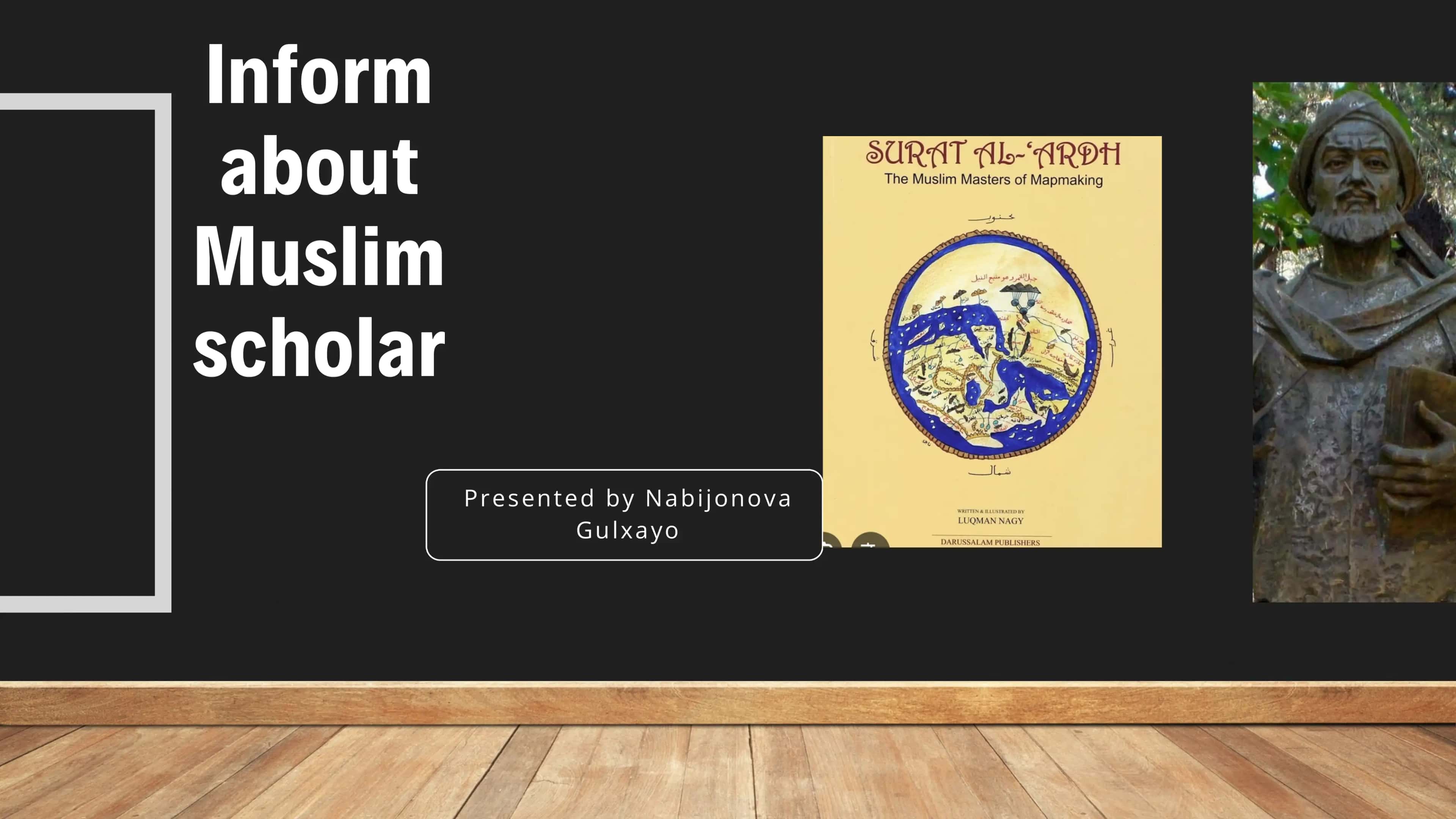 Presentation about Muslim scholar