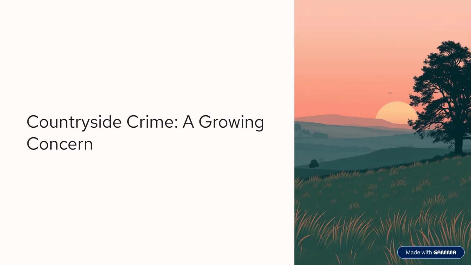 Countryside Crime: A Growing Concern