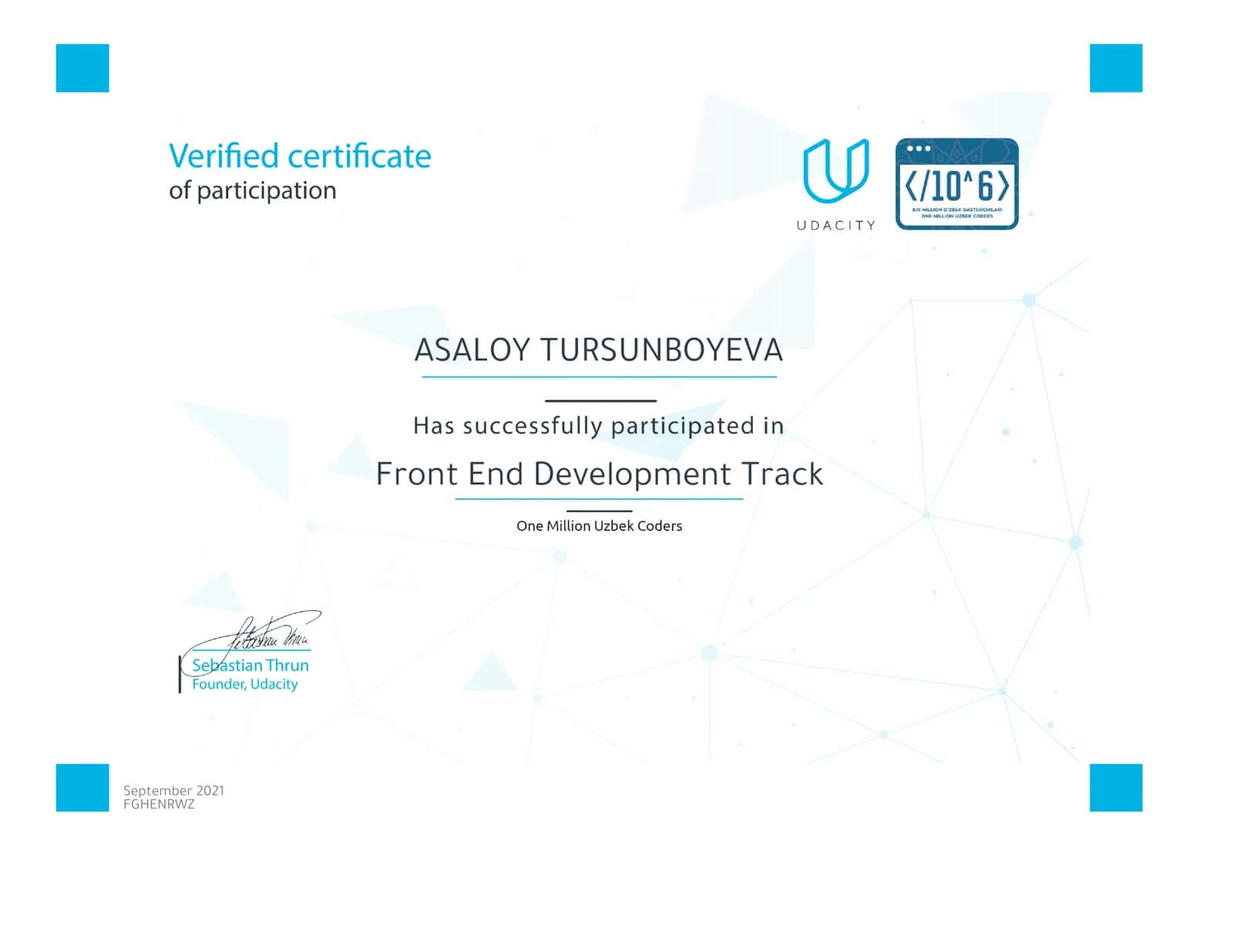 Front End Development Track