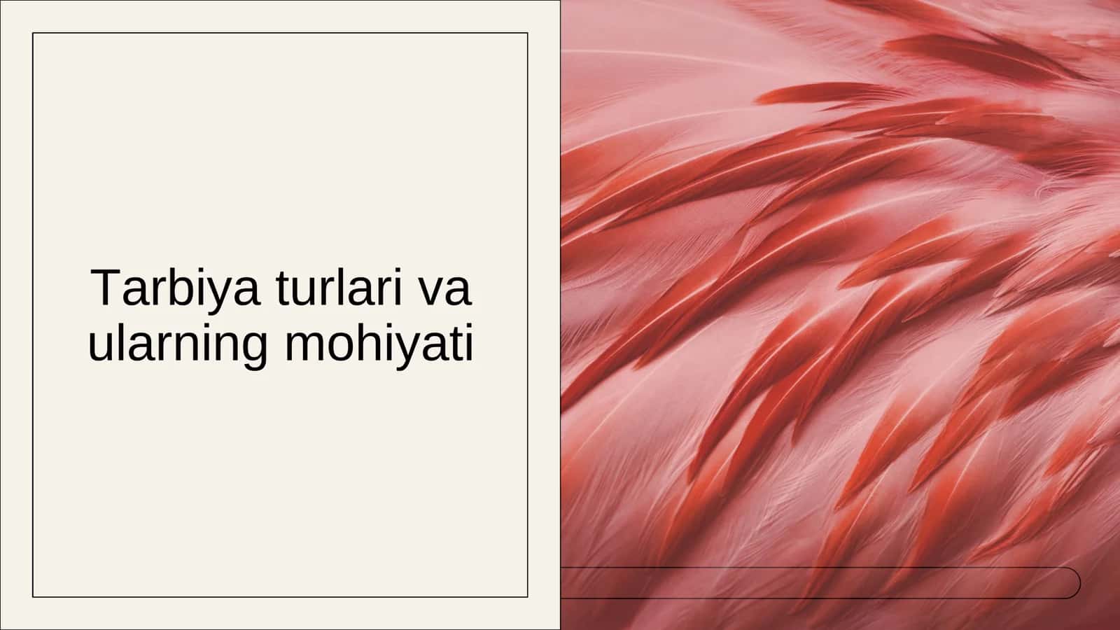 Tarbiya turlari va ularning mohiyati