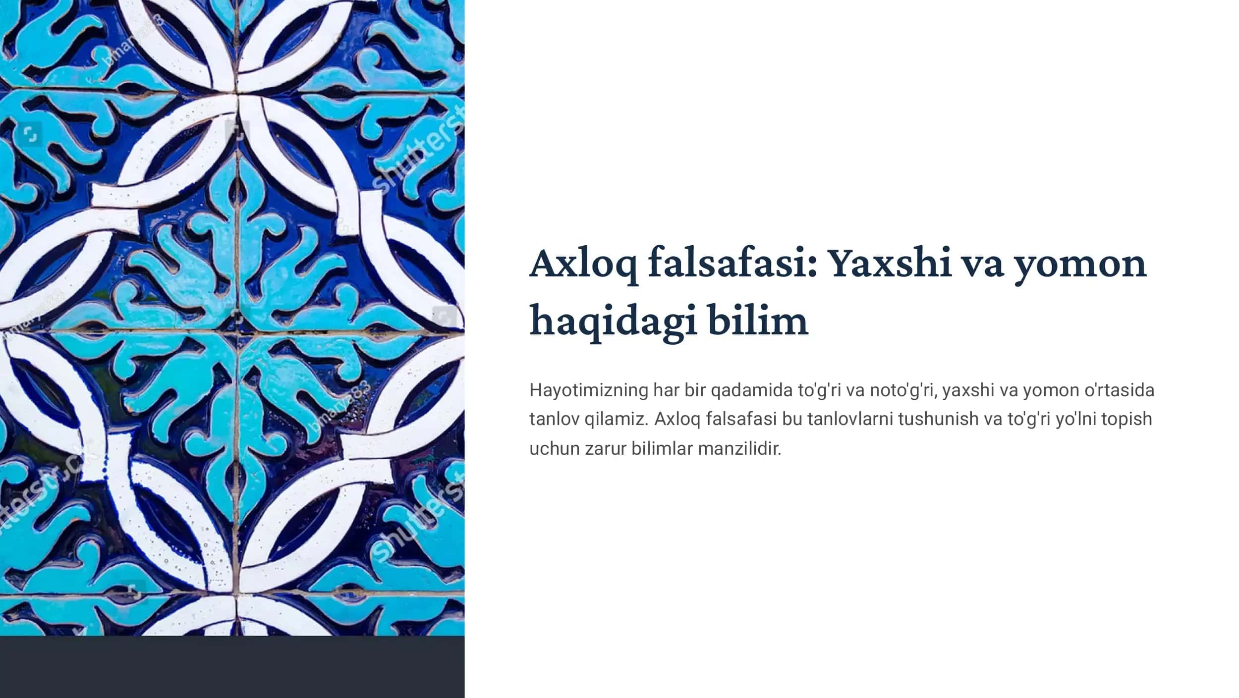 Axloq falsafasi (Etika)
