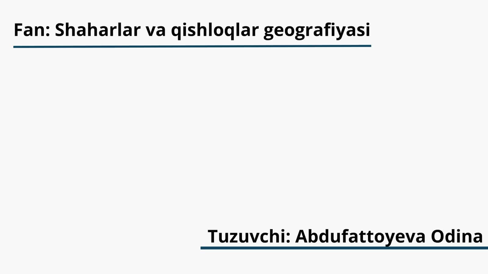 Jizzax viloyati shaharlarining tavsifi