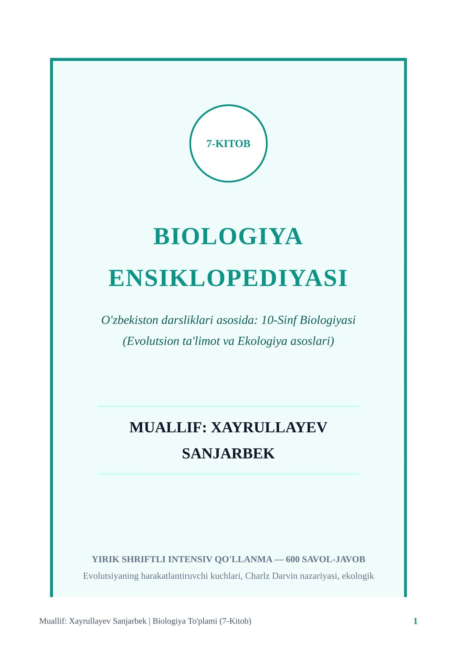 7-KITOB BIOLOGIYA ENSIKLOPEDIYASI