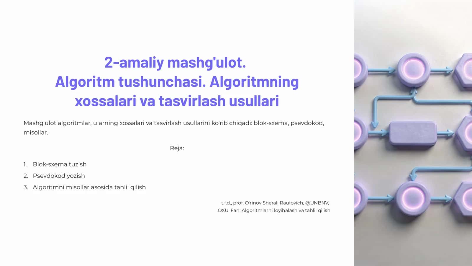 Algoritm tushunchasi
