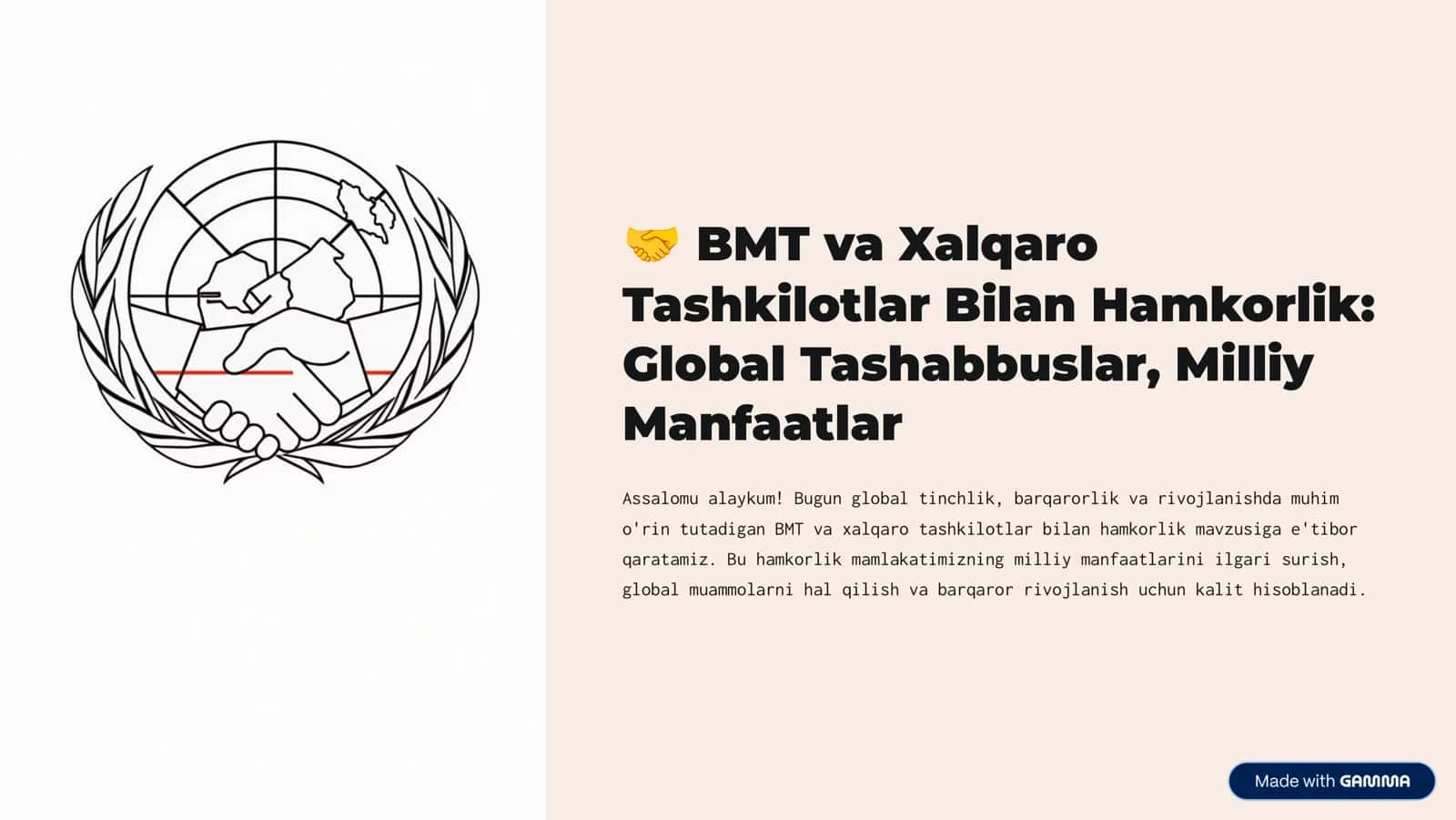 Birlashgan Millatlar Tashkiloti: Global Hamkorlikning Asosi