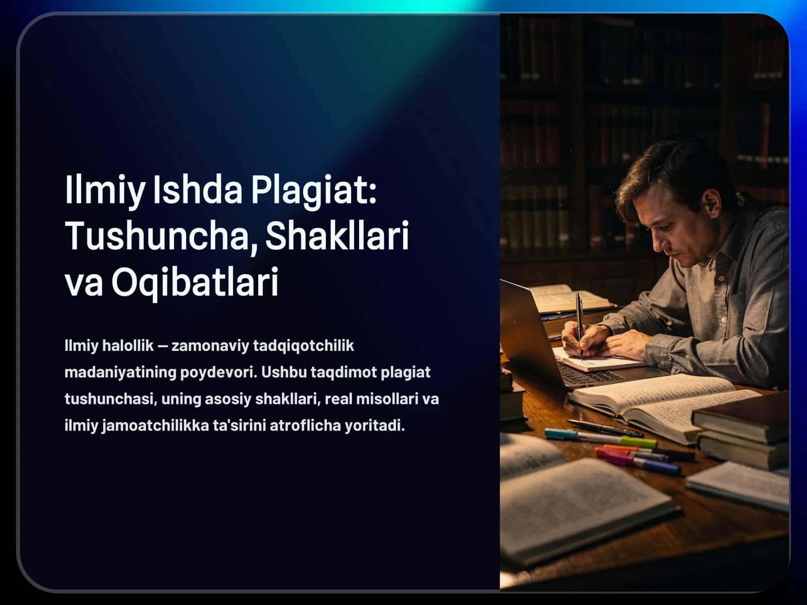 Ilmiy Ishda Plagiat: Tushuncha, Shakllari va Oqibatlari