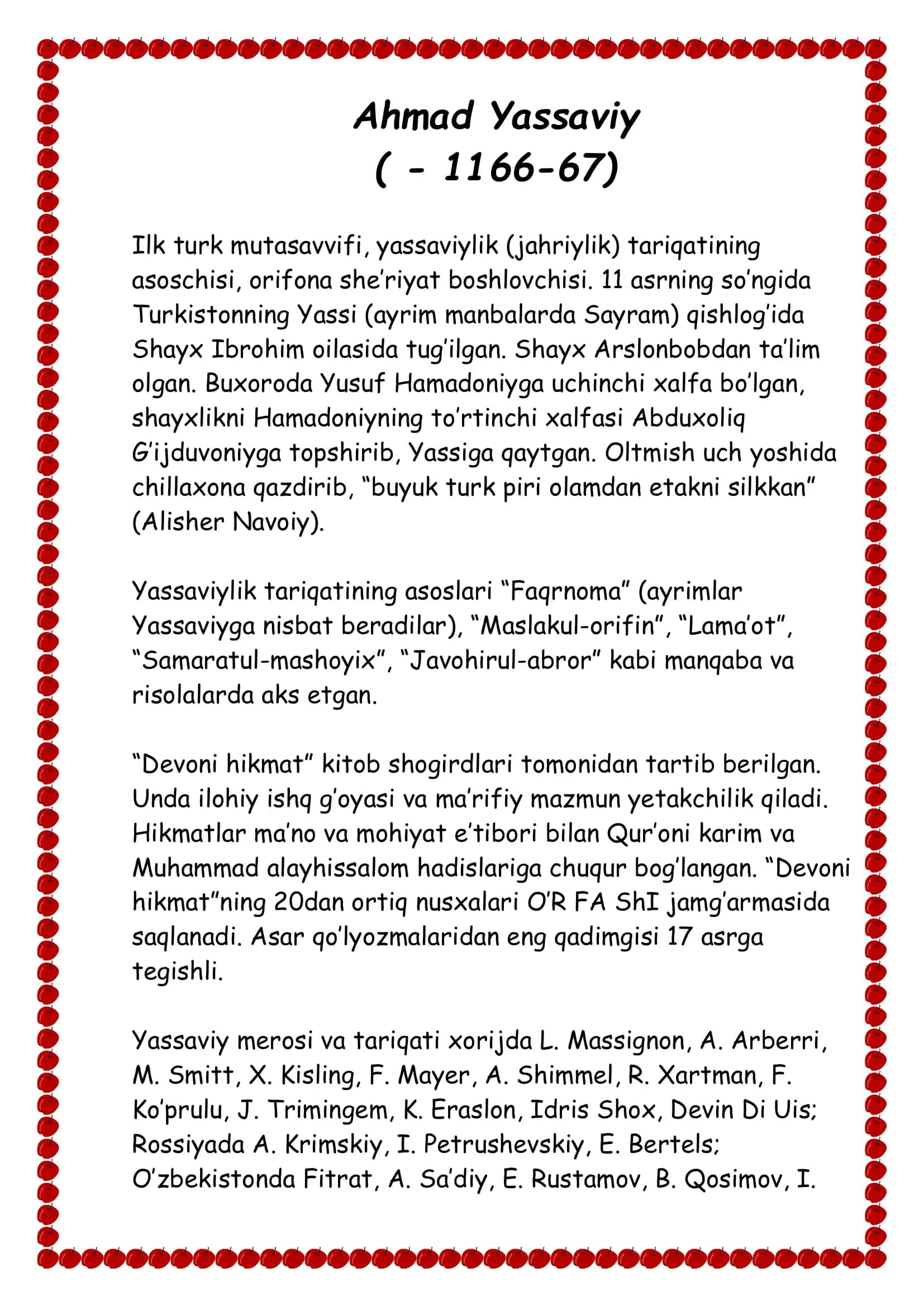 Ahmad Yassaviy