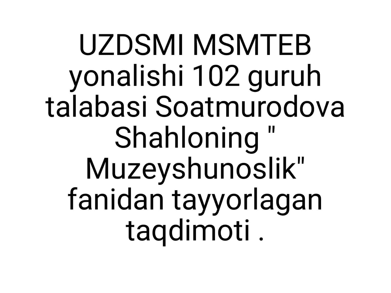 Muzeyshunoslik