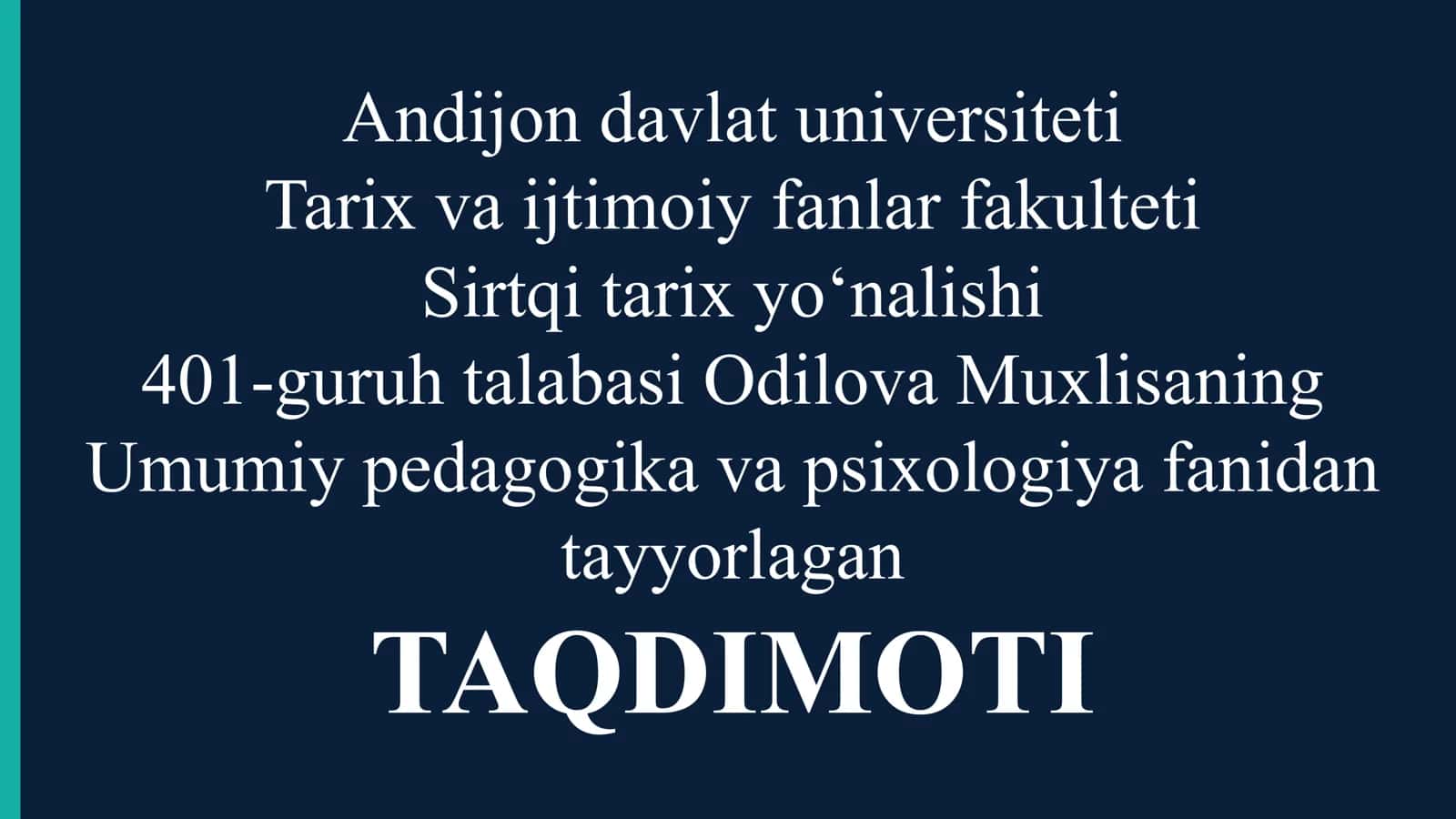 Rivojlangan xorijiy mamlakatlar da ta’lim tizimi TAQDIMOTI
