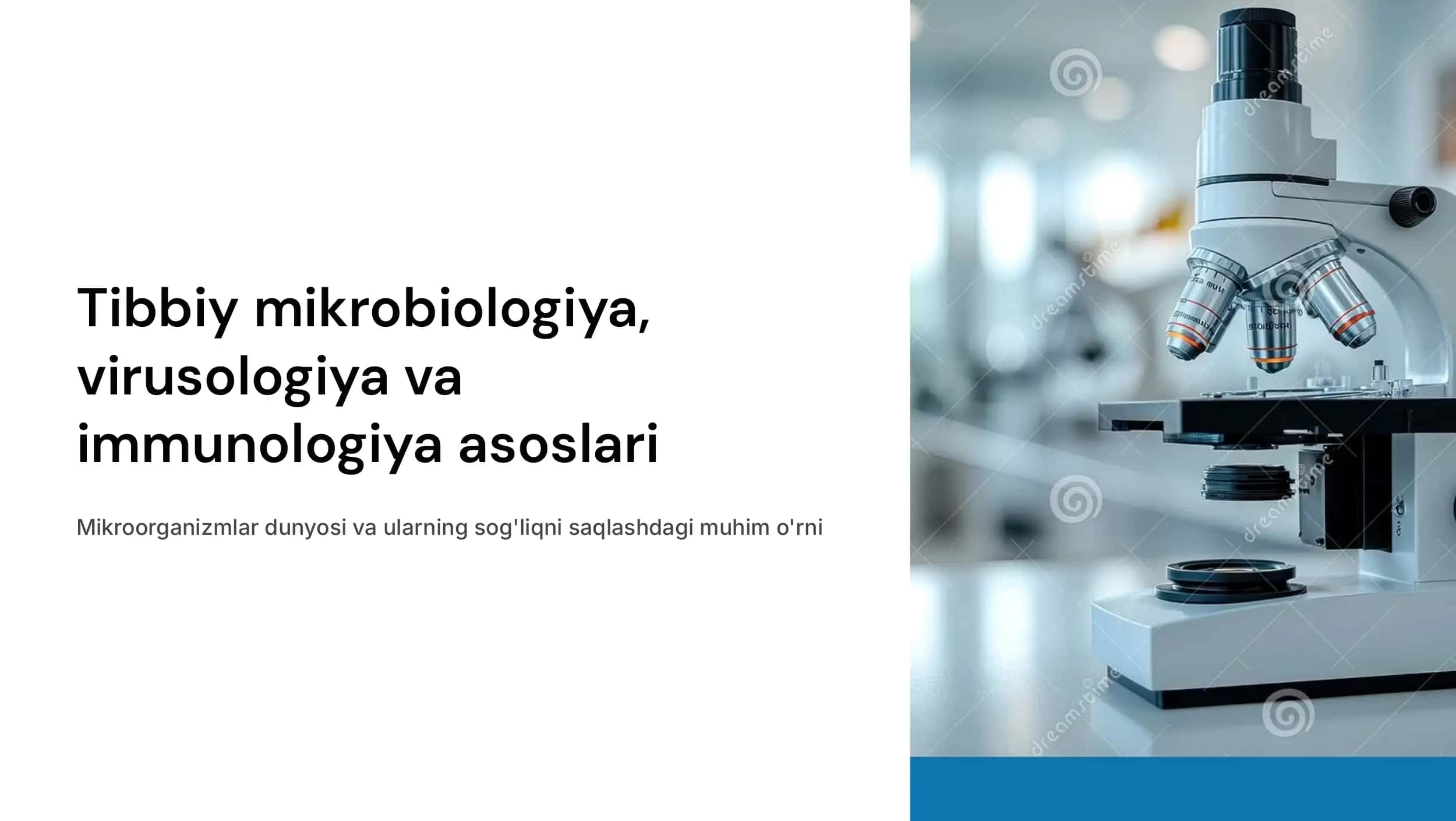 Tibbiy mikrobiologiya, virusologiya va immunologiya asoslari