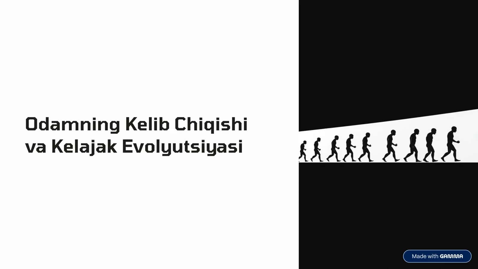 Odamning kelib chiqishi, Odam evolyutsiyasi