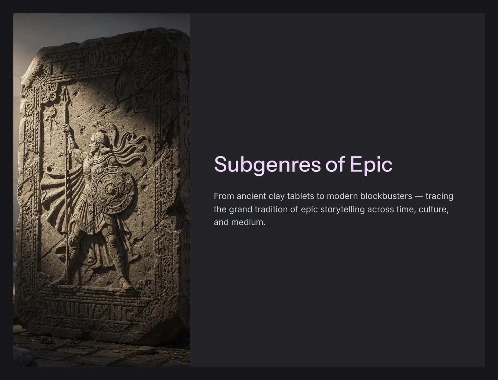 Subgenres of Epic