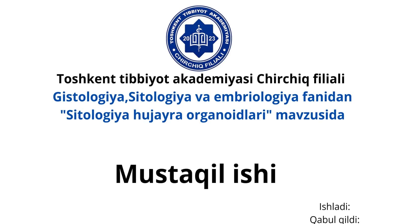 Sitologiya hujayra organoidlari