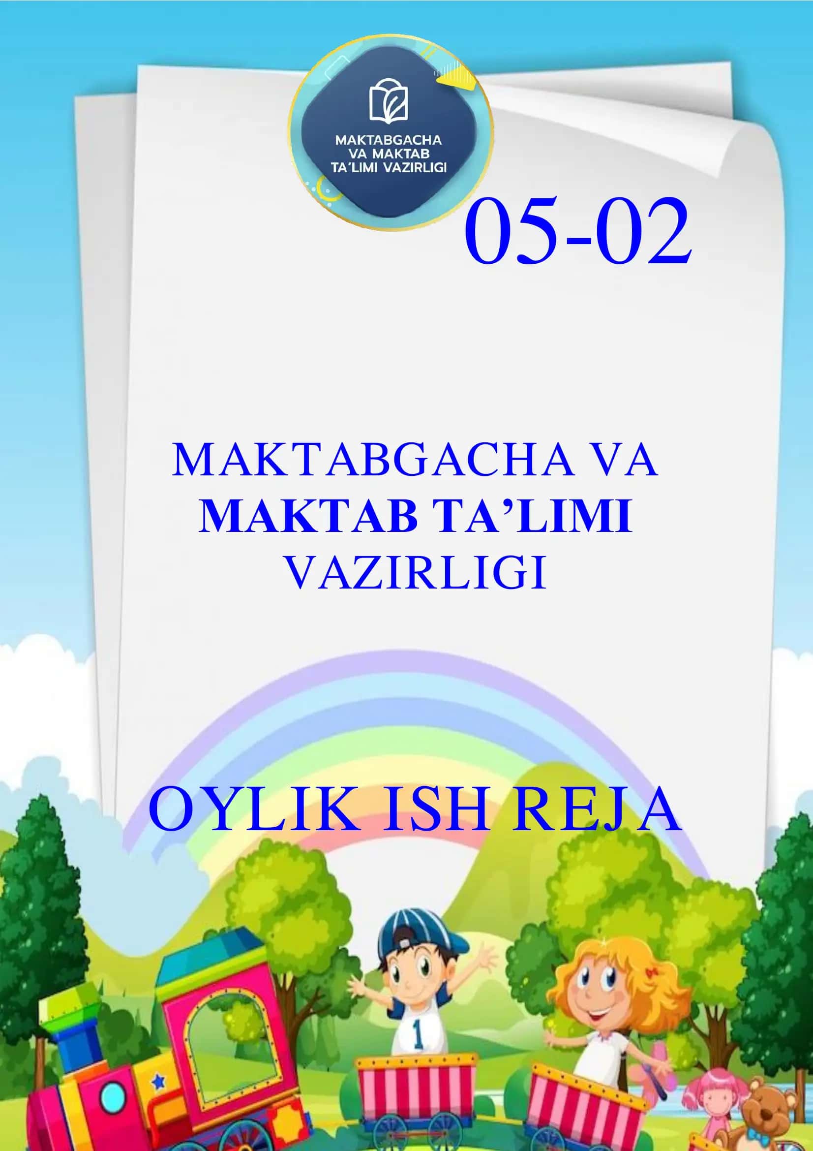 05-02 Oylik ish reja yillik bog'chalar uchun