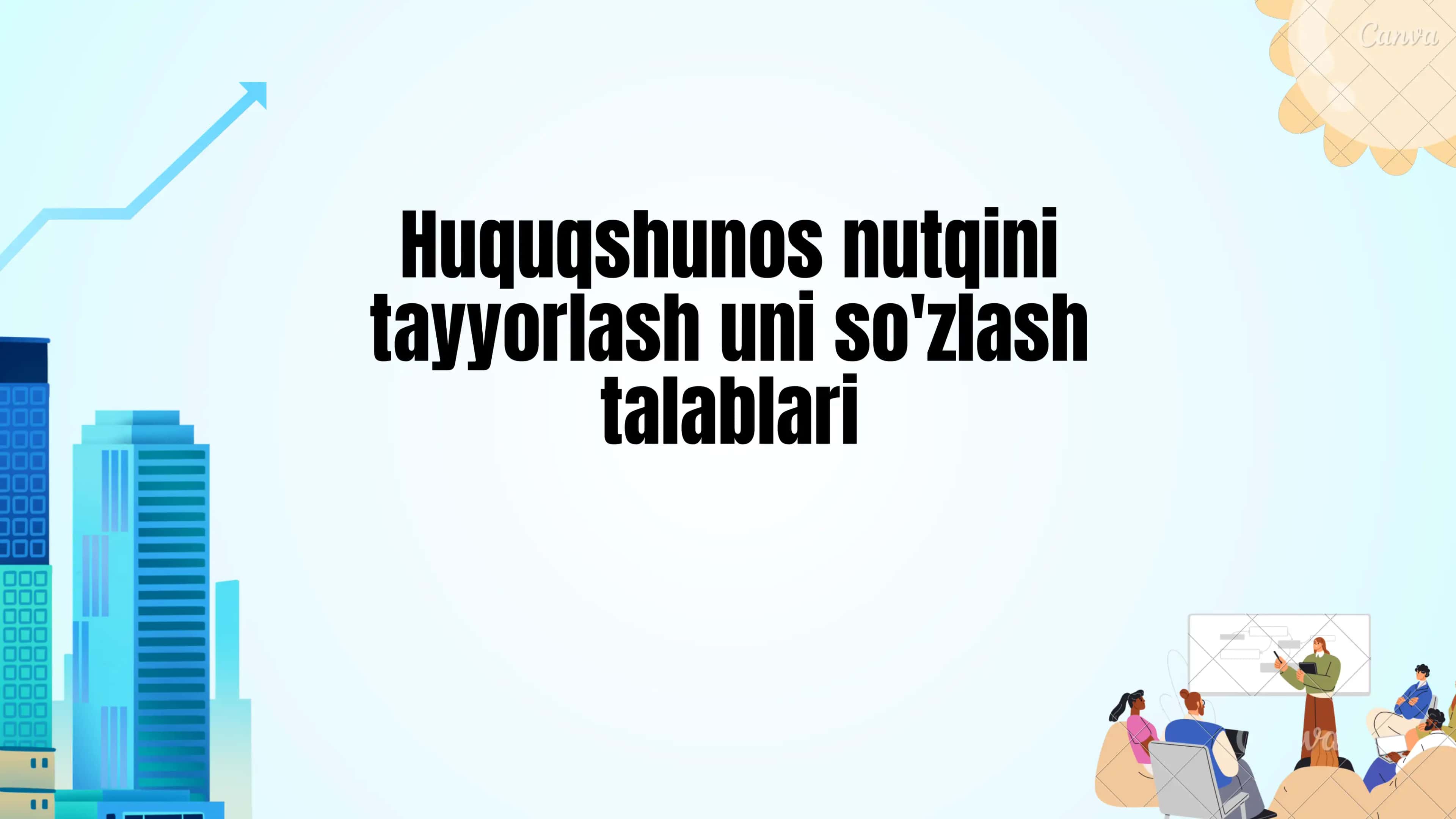 Huquqshunos nutqini tayyorlash