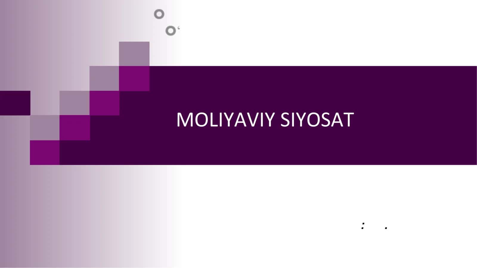 MOLIYAVIY SIYOSAT