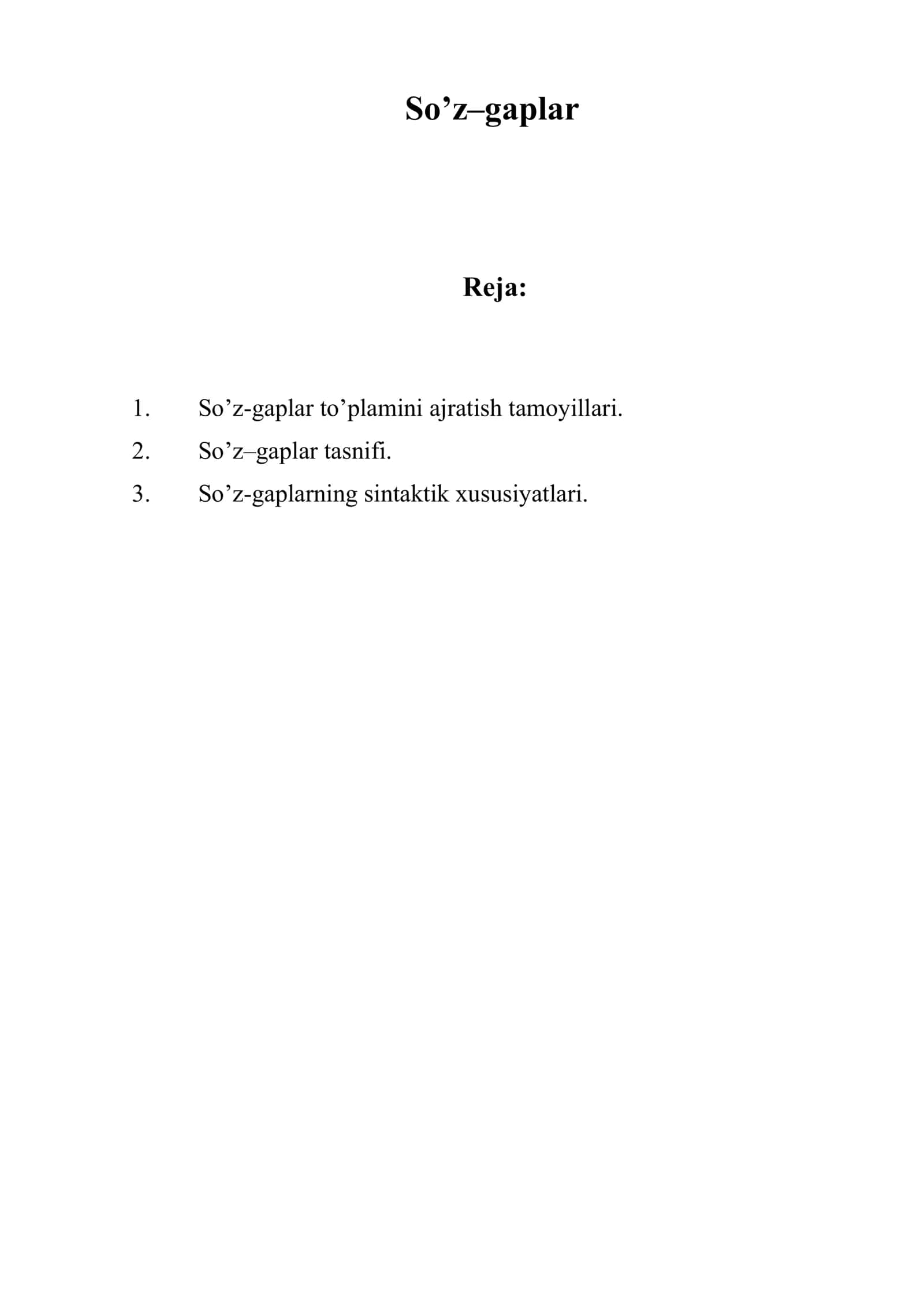So’z–gaplar