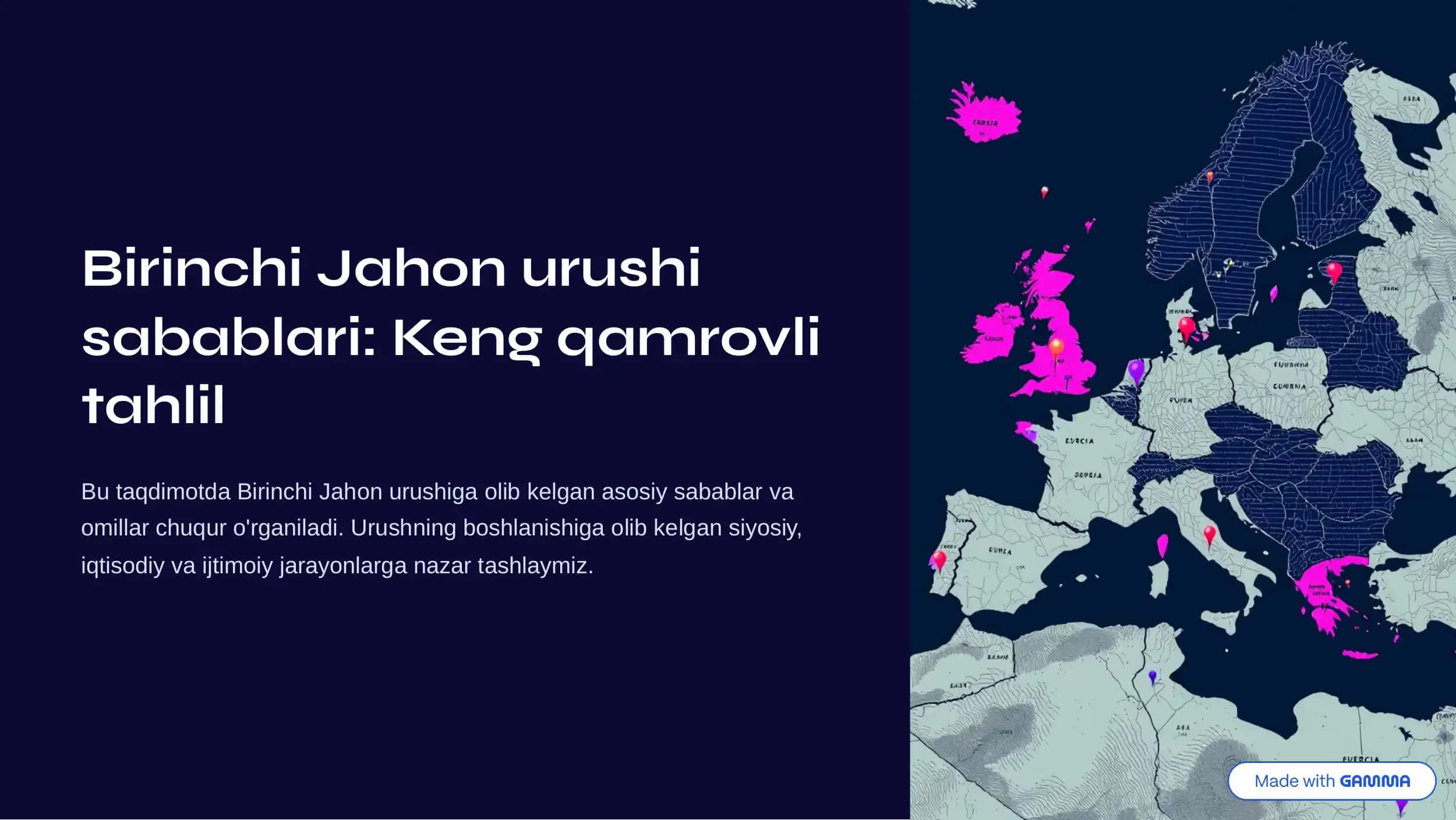 Birinchi Jahon urushi sabablari: Keng qamrovli tahlil
