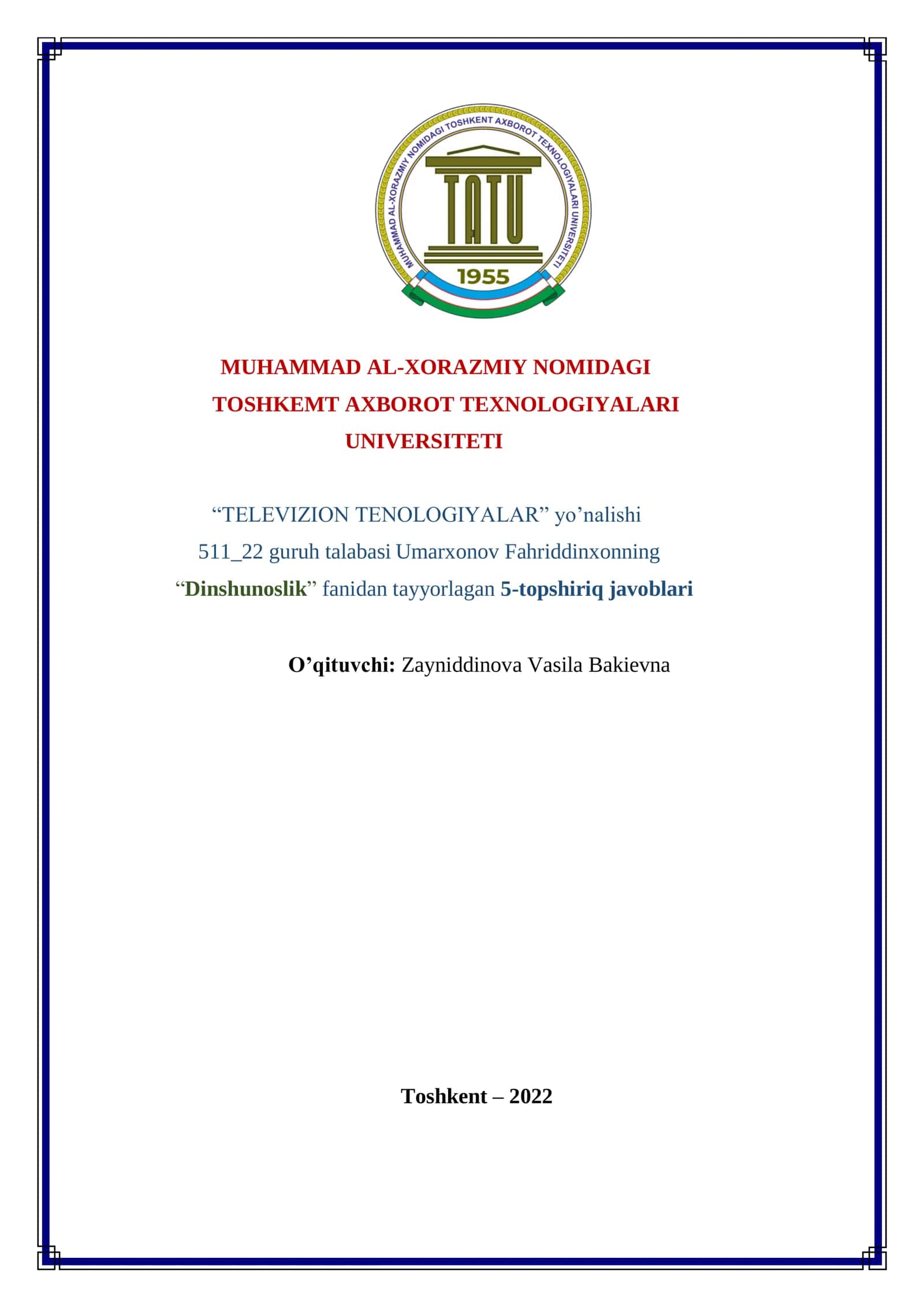 Dinshunoslik "Kiberterrorchilik"