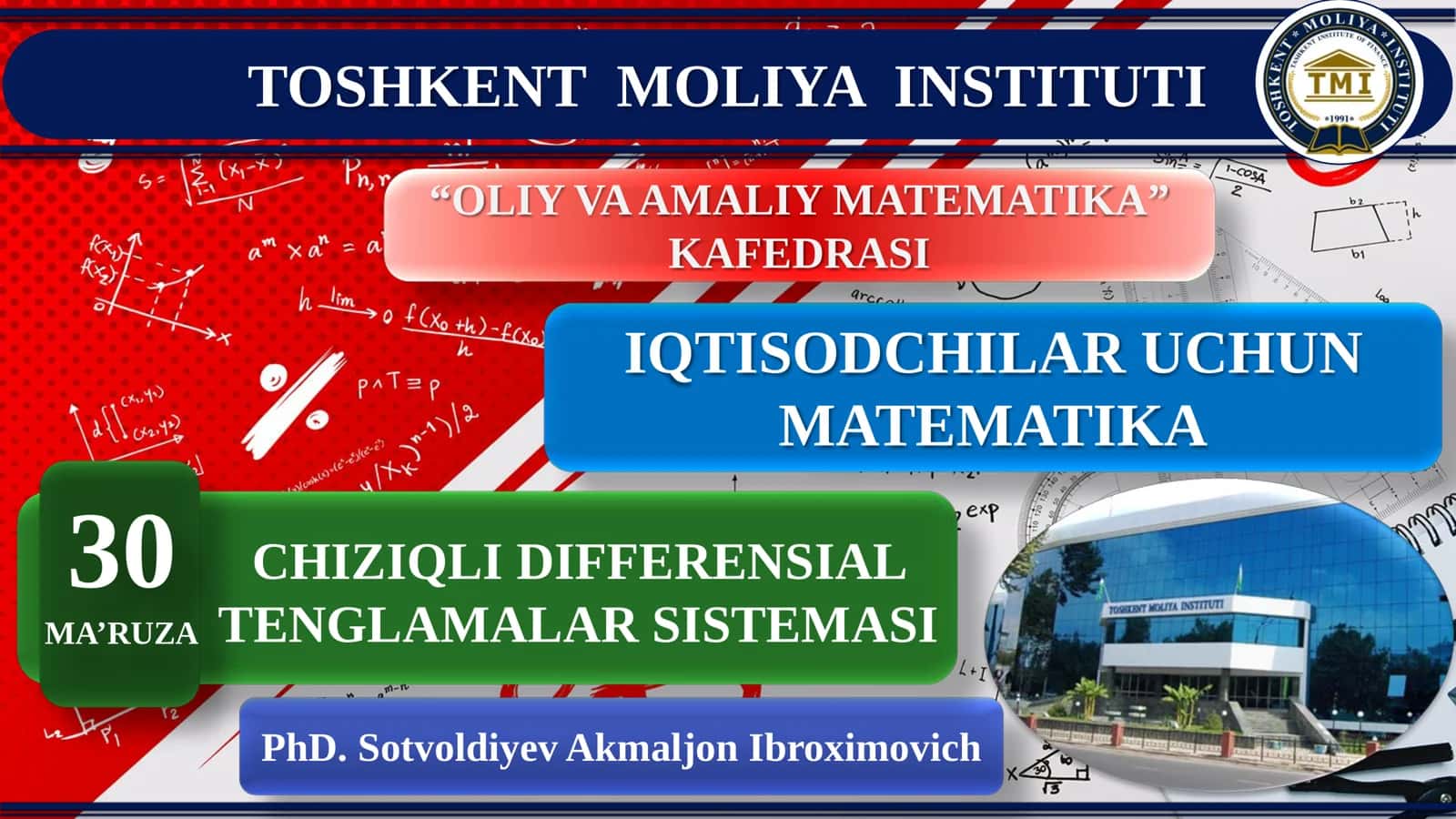 OLIY VA AMALIY MATEMATIKA