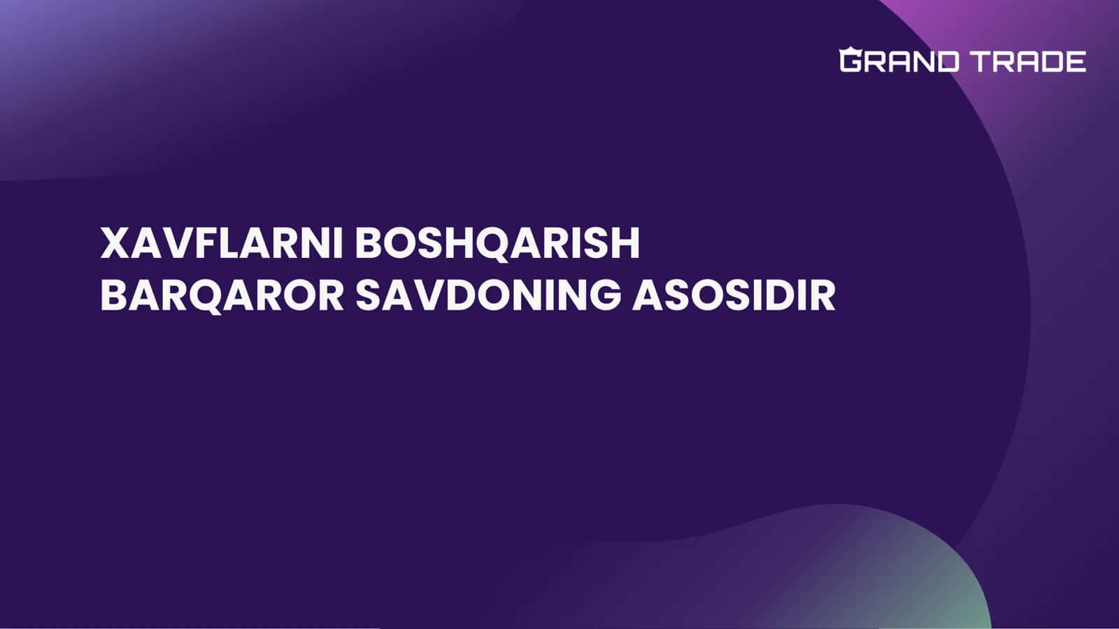 XAVFLARNI BOSHQARISH