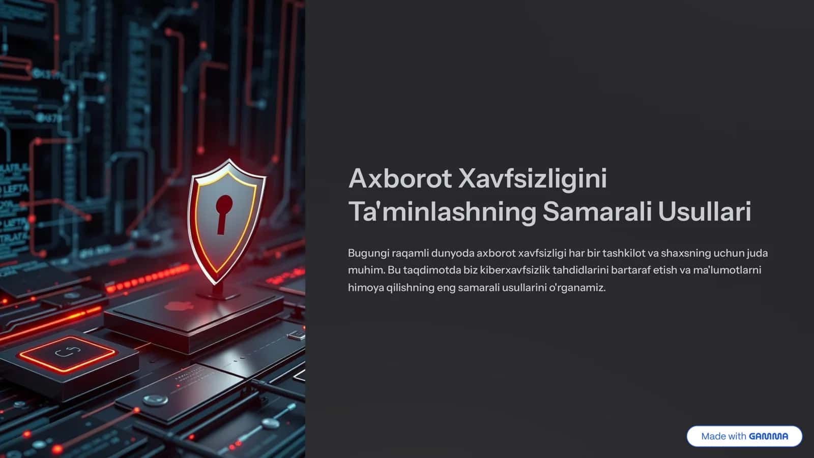 Axborot Xavfsizligini Ta'minlashning Samarali Usullari