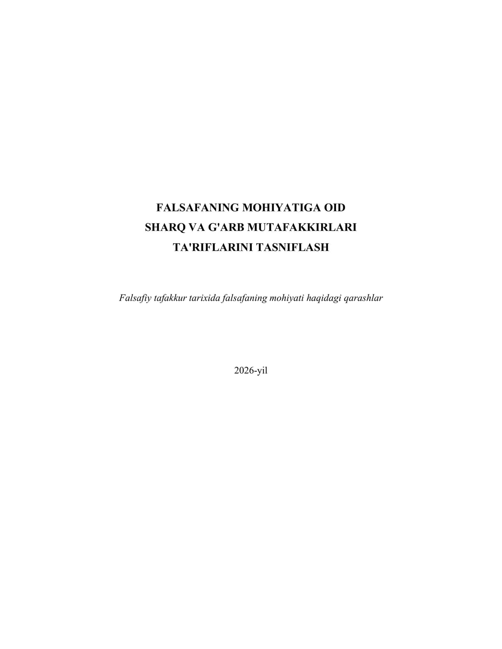FALSAFANING MOHIYATIGA OID