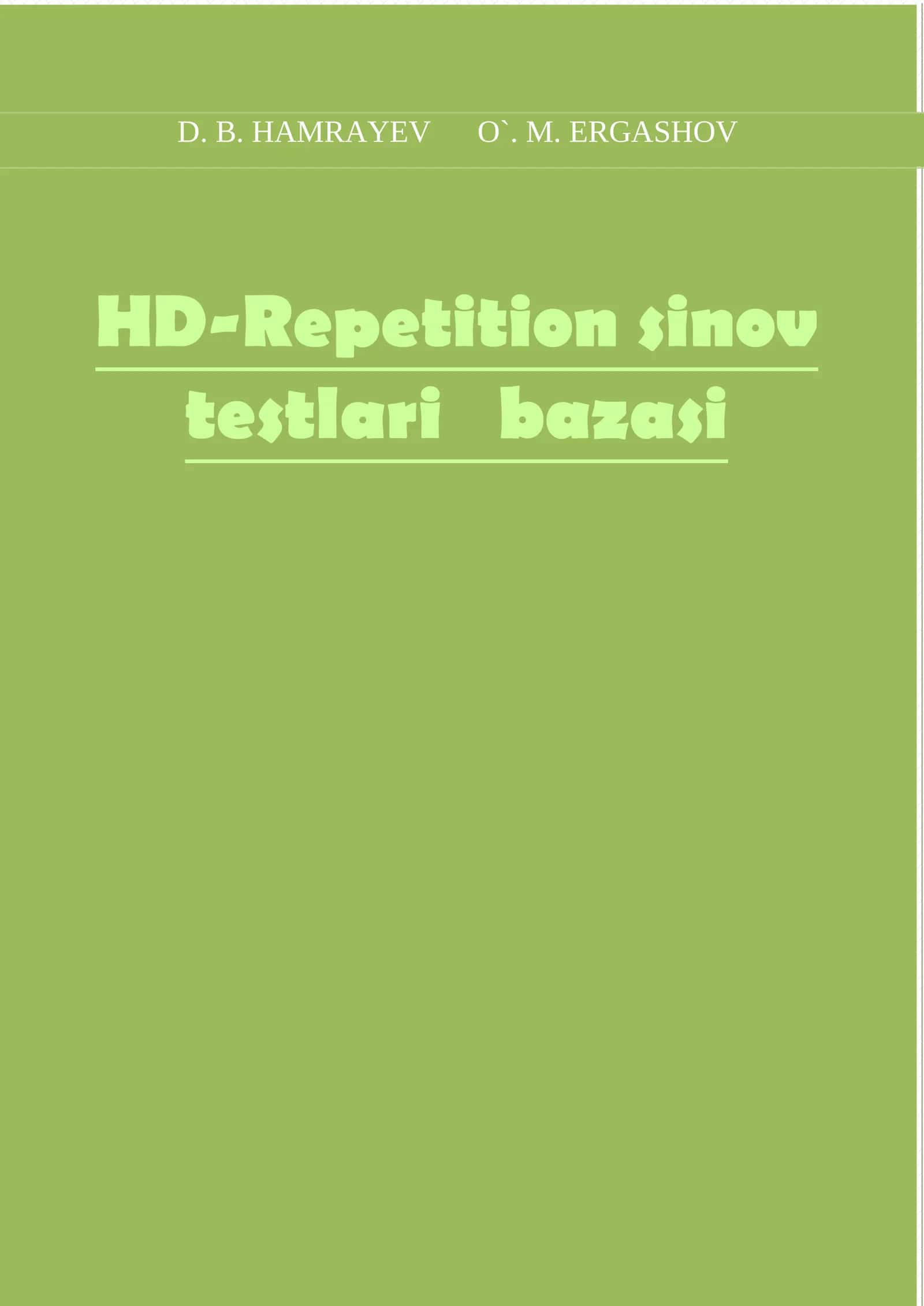 HD-Repetition sinov