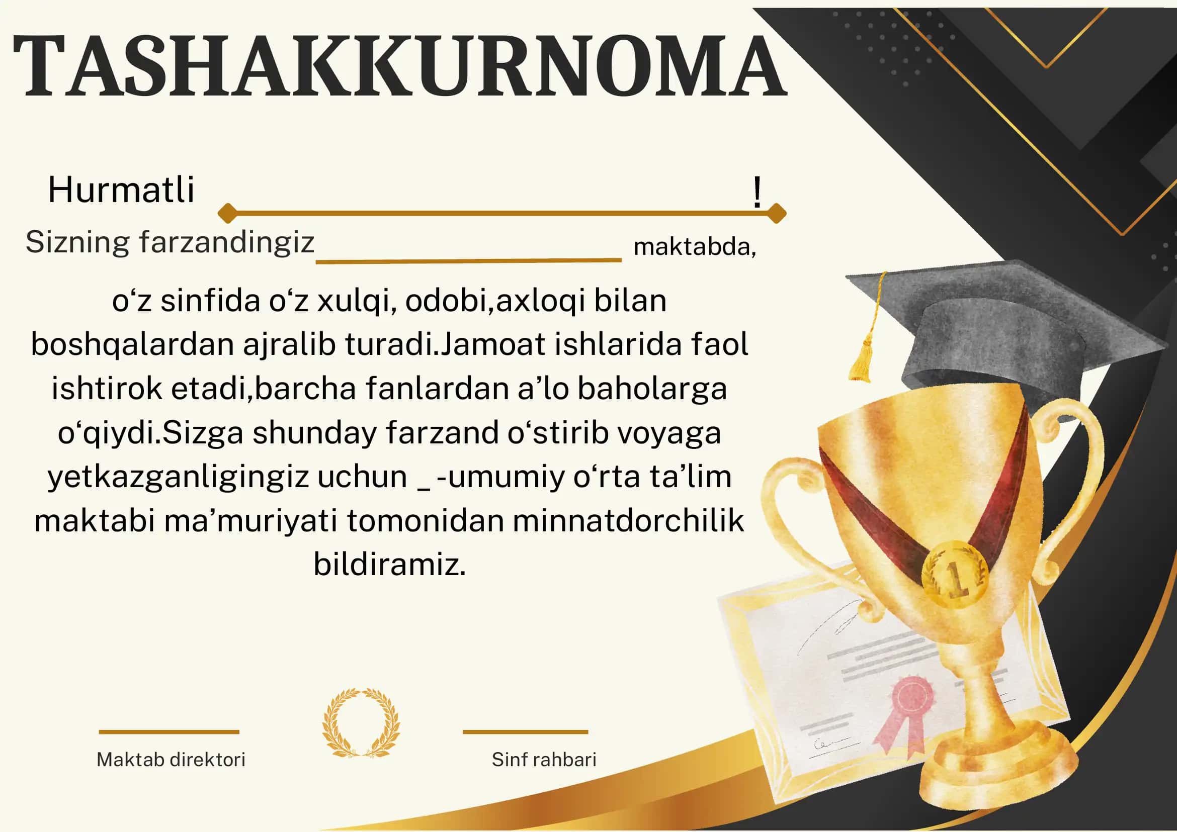 Tashakkurnoma