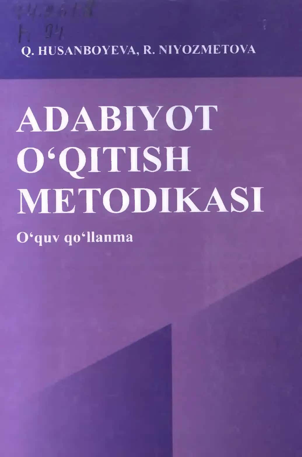 Adabiyot o'qitish metodikasi