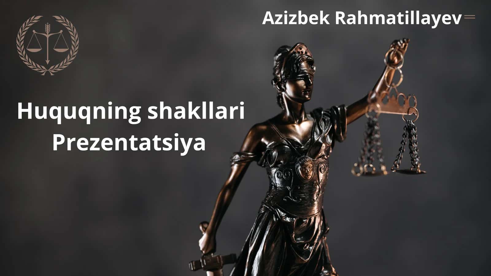 Huquqning shakllari