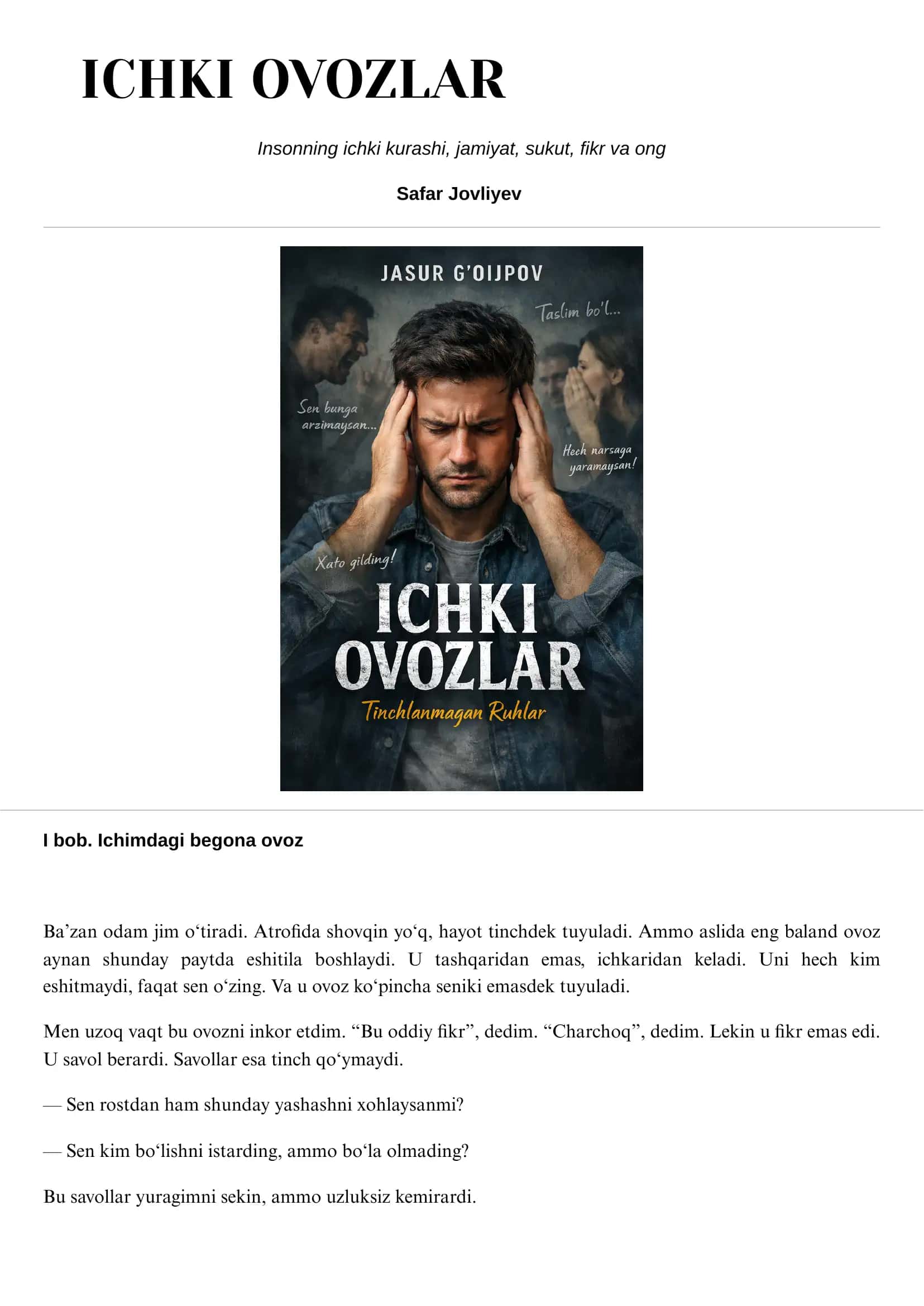 ICHKI OVOZLAR