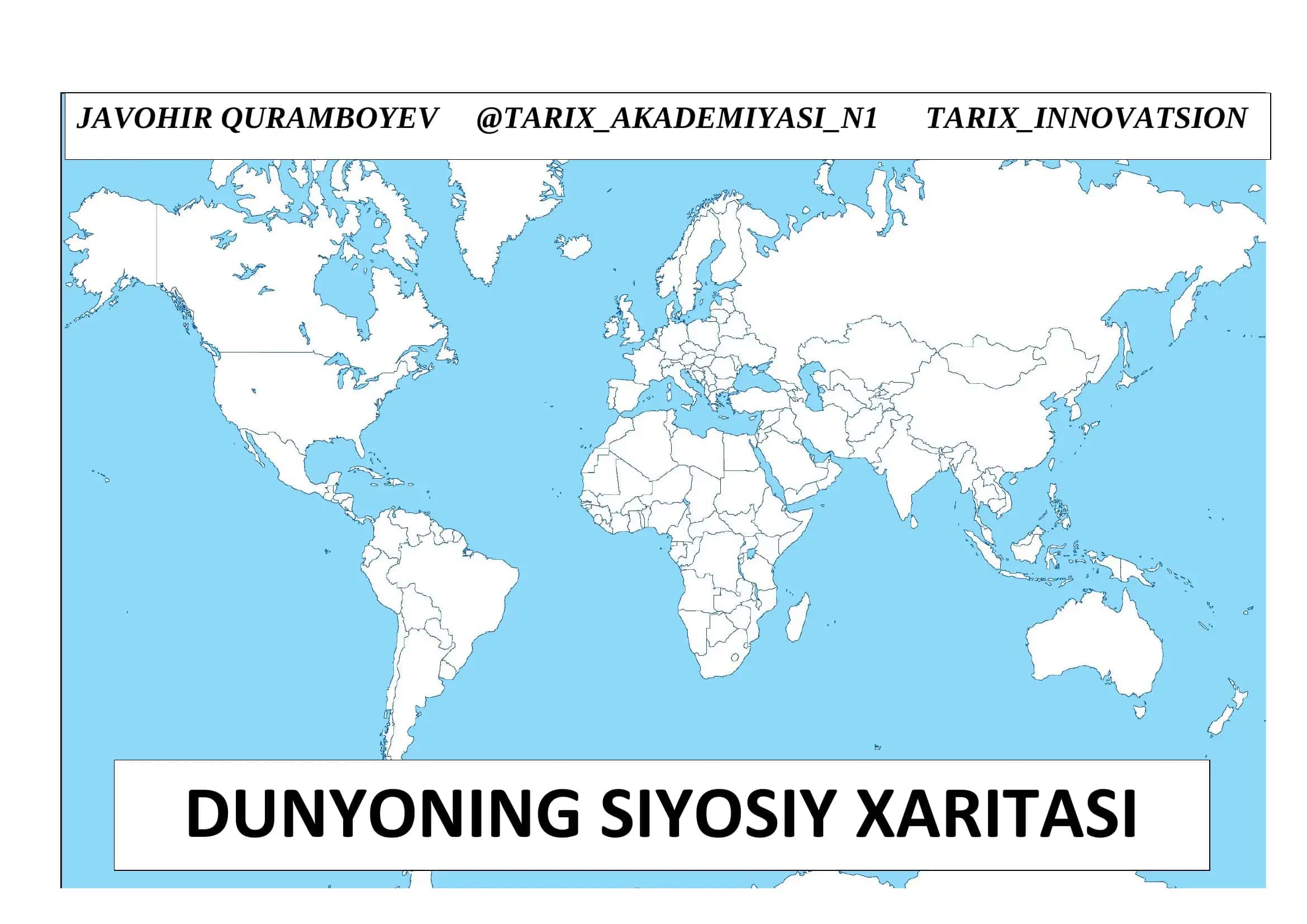 DUNYONING SIYOSIY XARITASI