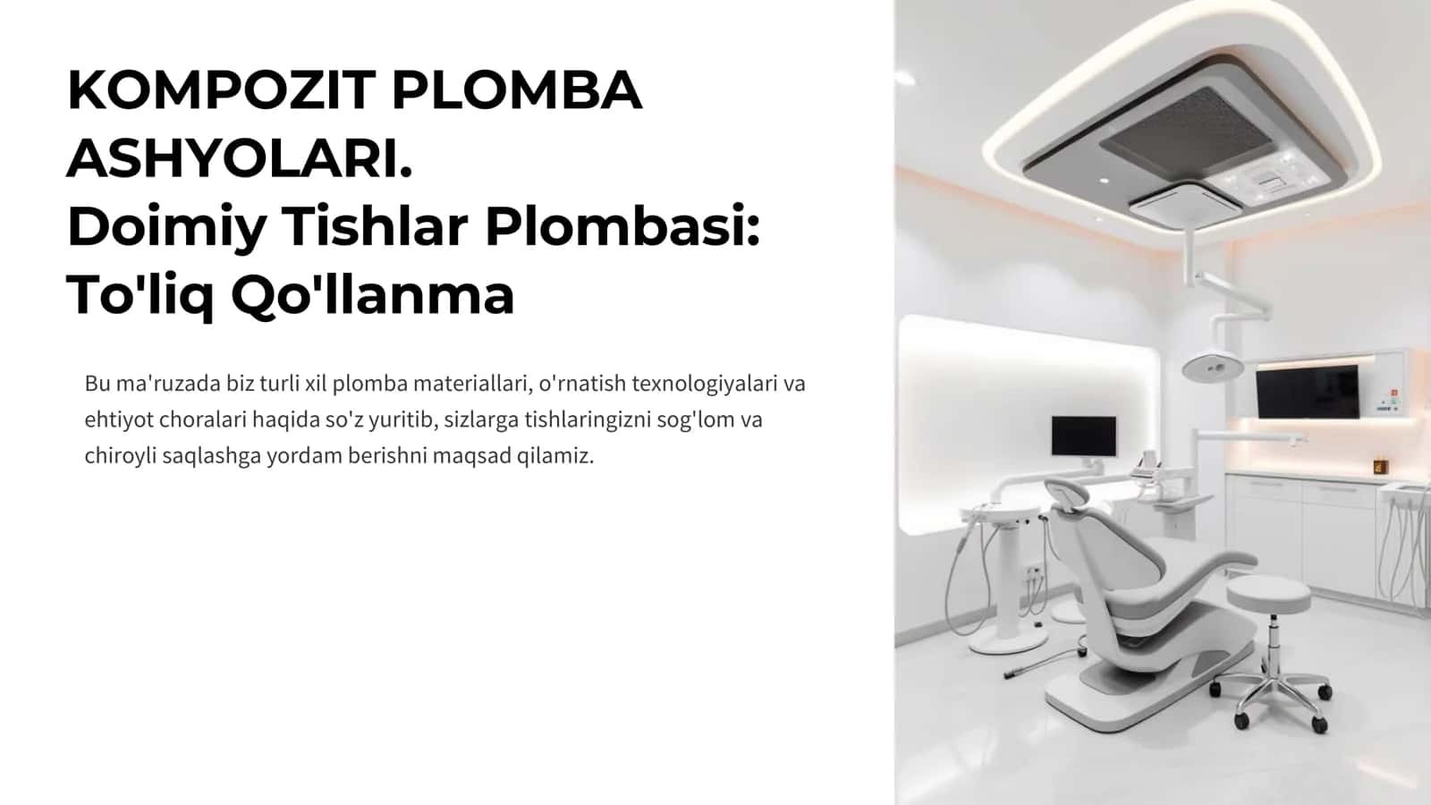 Doimiy Tishlar Plombasi