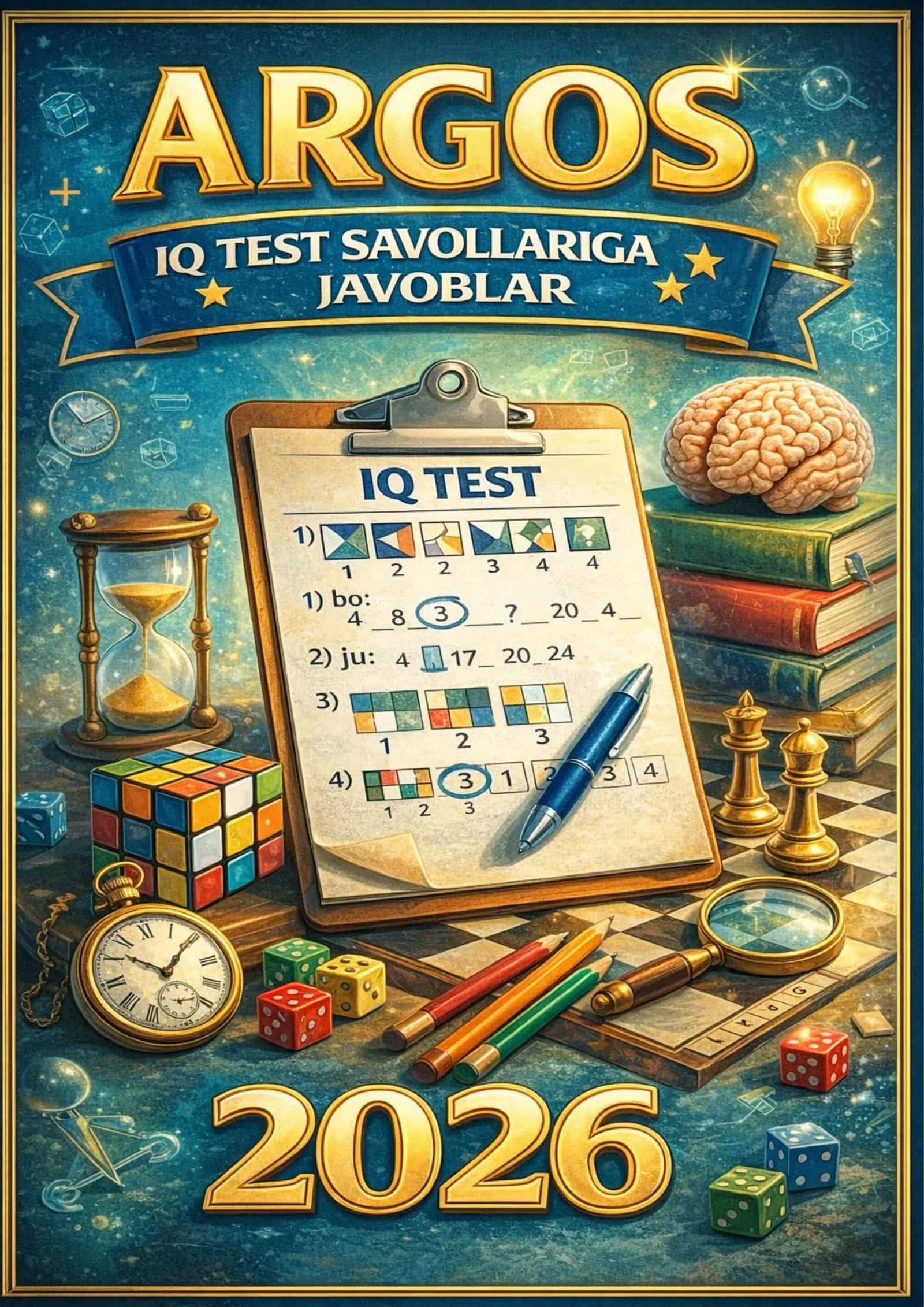 2026 Argos IQ test savollari javoblari