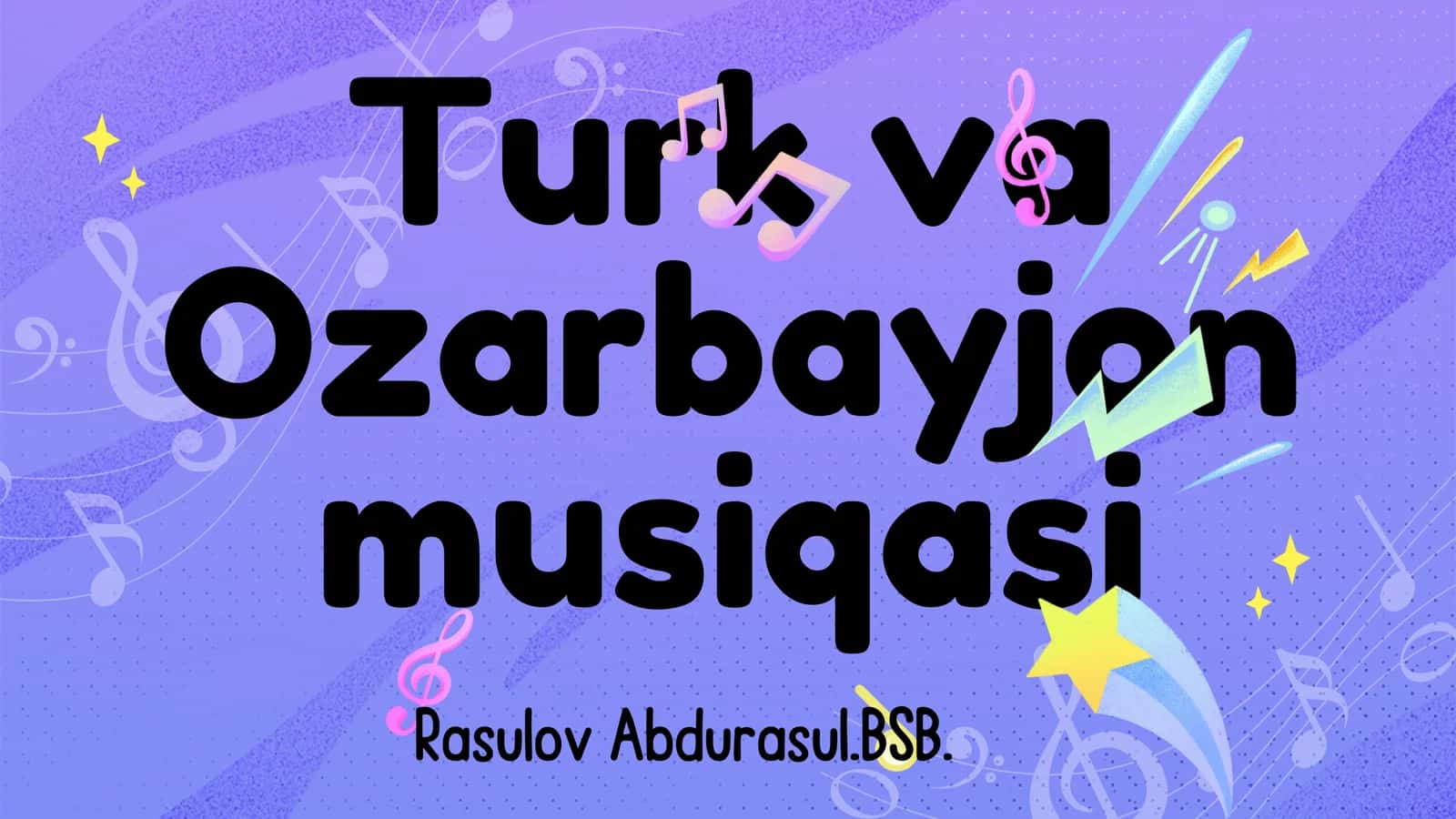 Turk va Ozorbayjon musiqasi