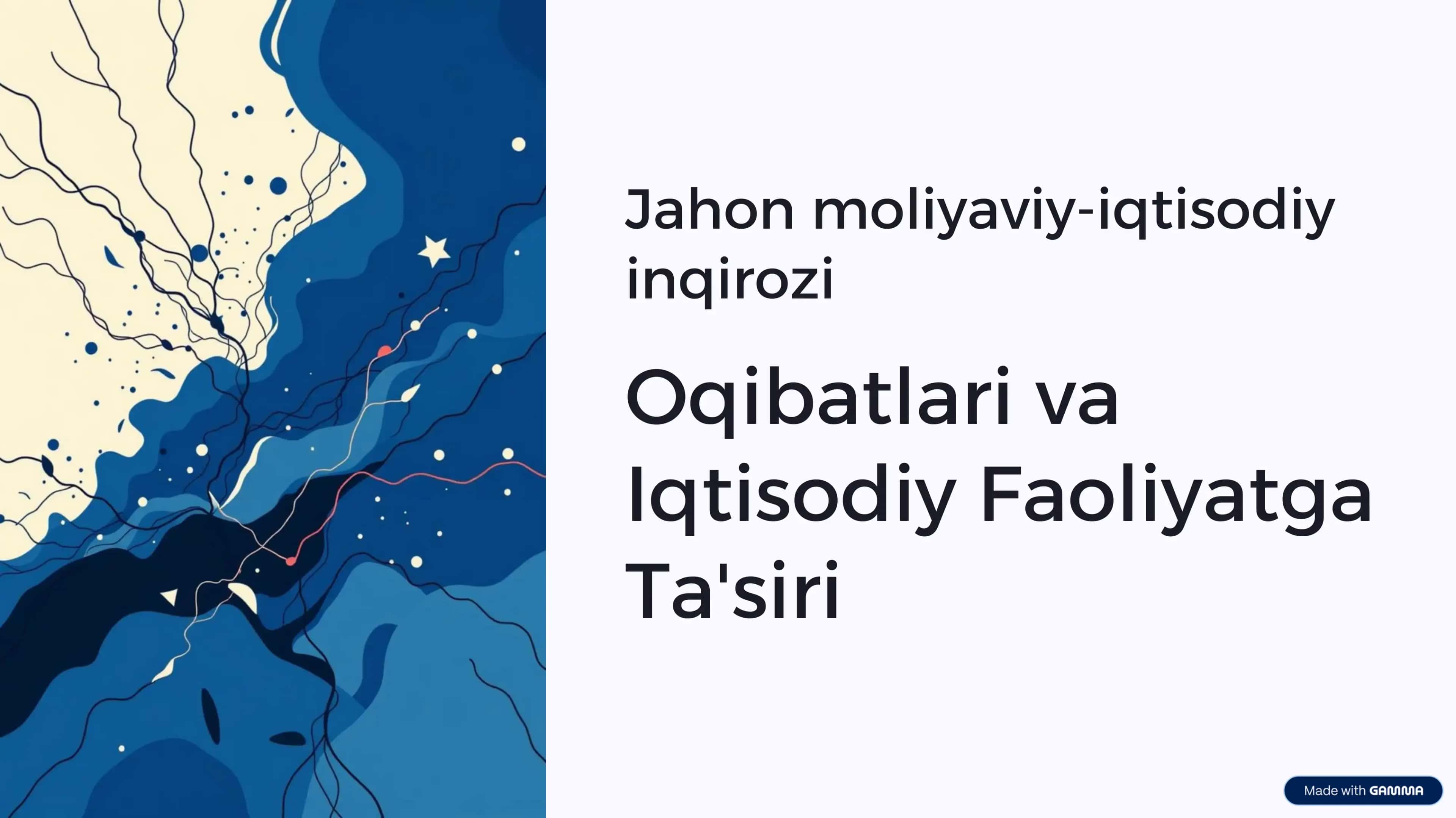 Jahon moliyaviy va iqtisodiy inqirozi