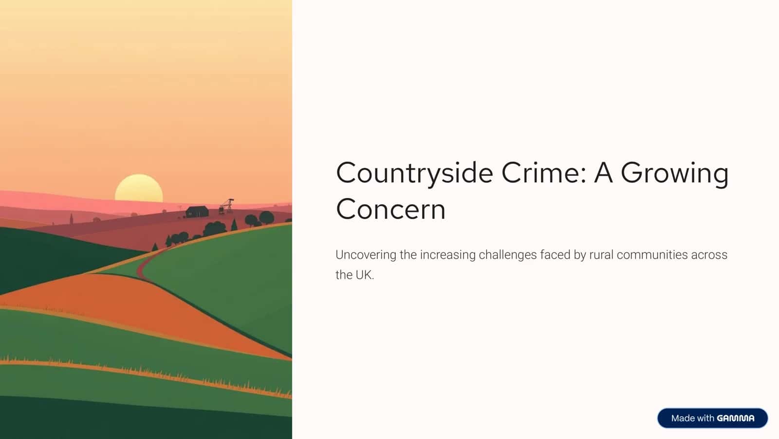 Countryside Crime: A Growing Concern