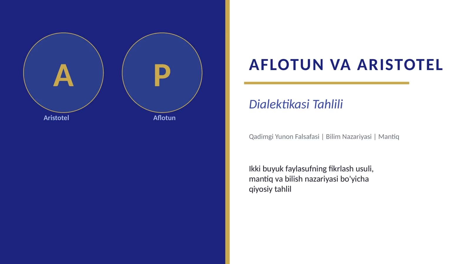 AFLOTUN VA ARISTOTEL