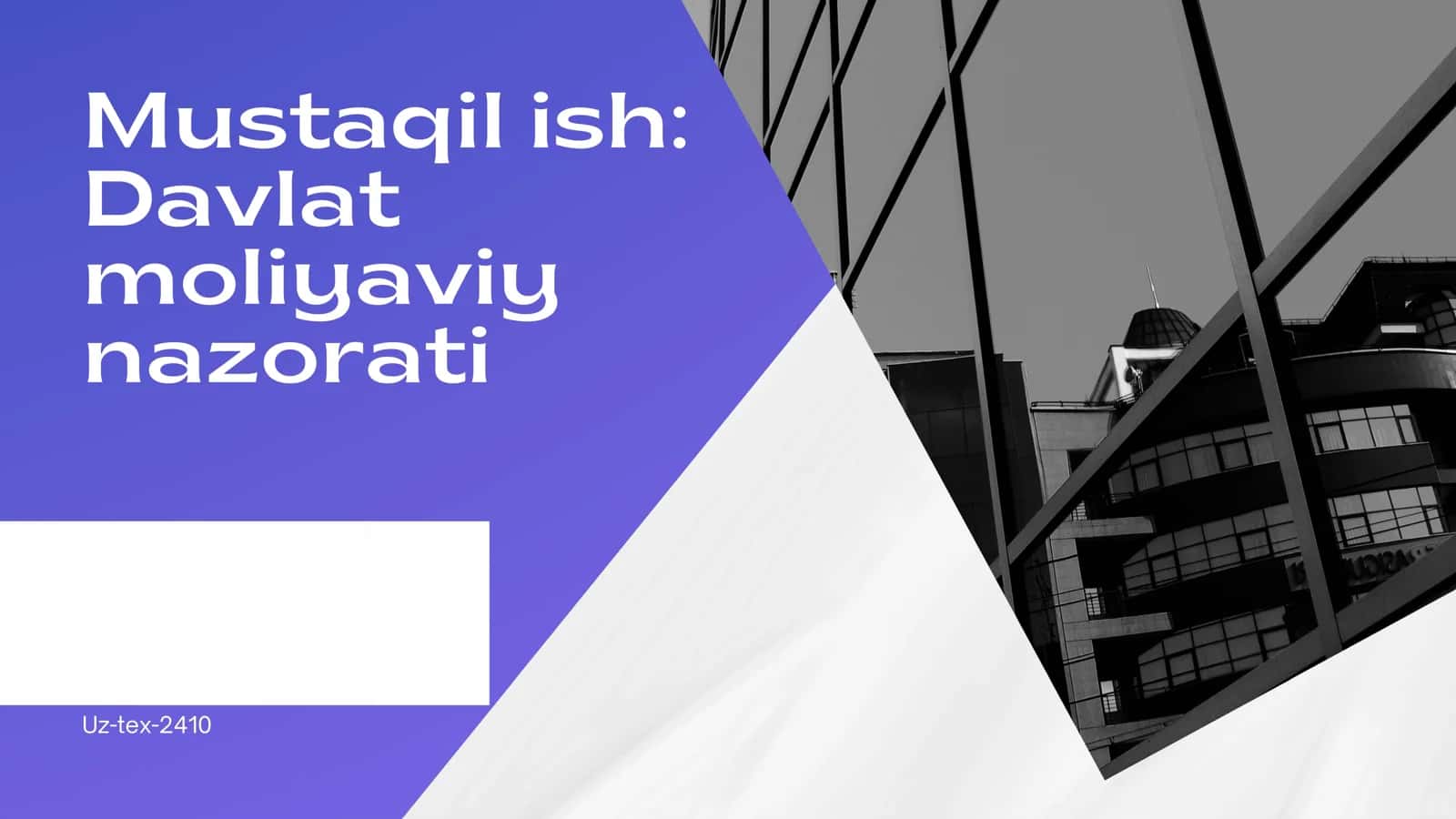 Davlat moliyaviy nazorati