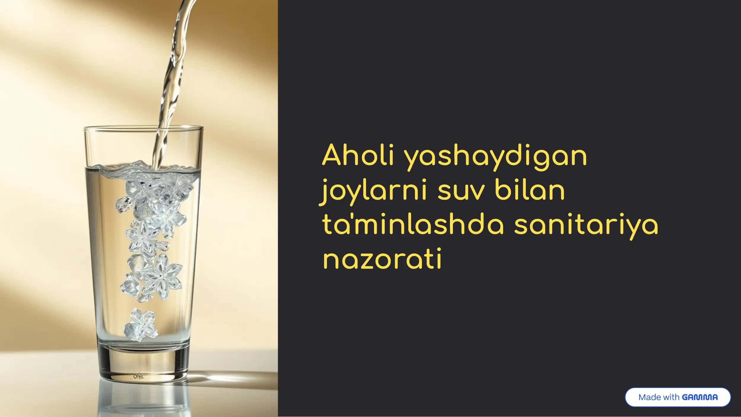 Ichimlik suvini gigienik baholash