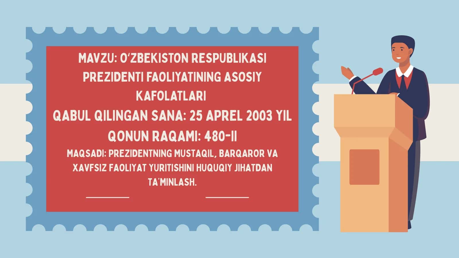 OʻZBEKISTON RESPUBLIKASI PREZIDENTI FAOLIYATINING ASOSIY KAFOLATLARI