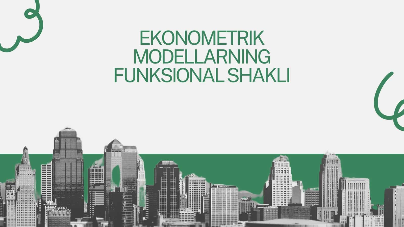 Ekonometrik modellarning funksional shakli