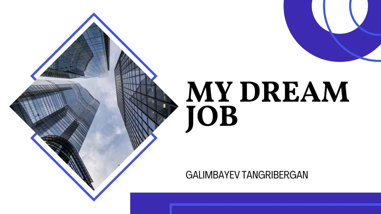 MY DREAM JOB