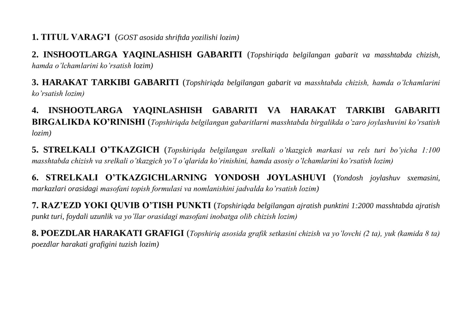 STRELKALI O’TKAZGICHLARNING YONDOSH JOYLASHUVI