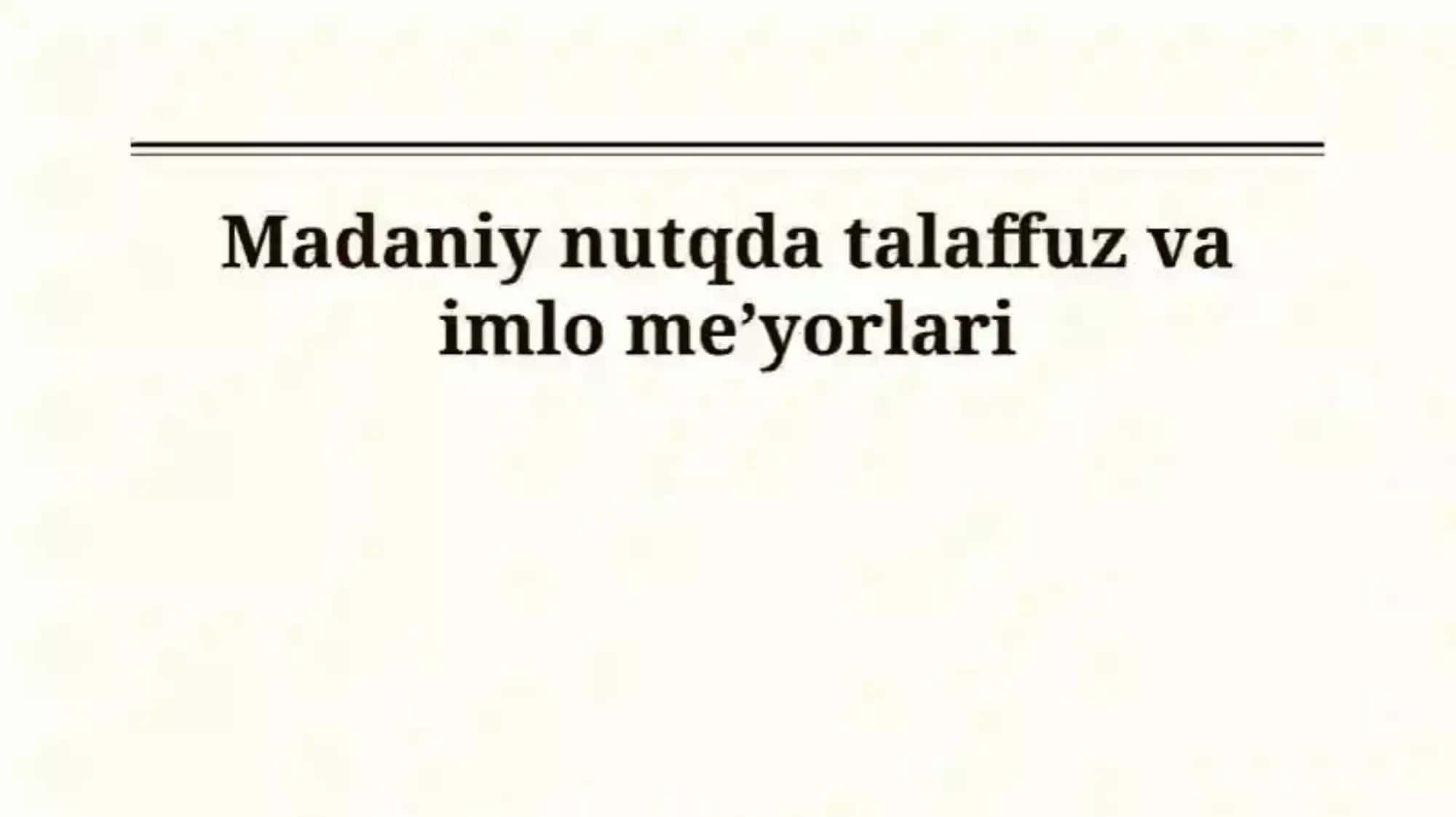 nutq madaniyati