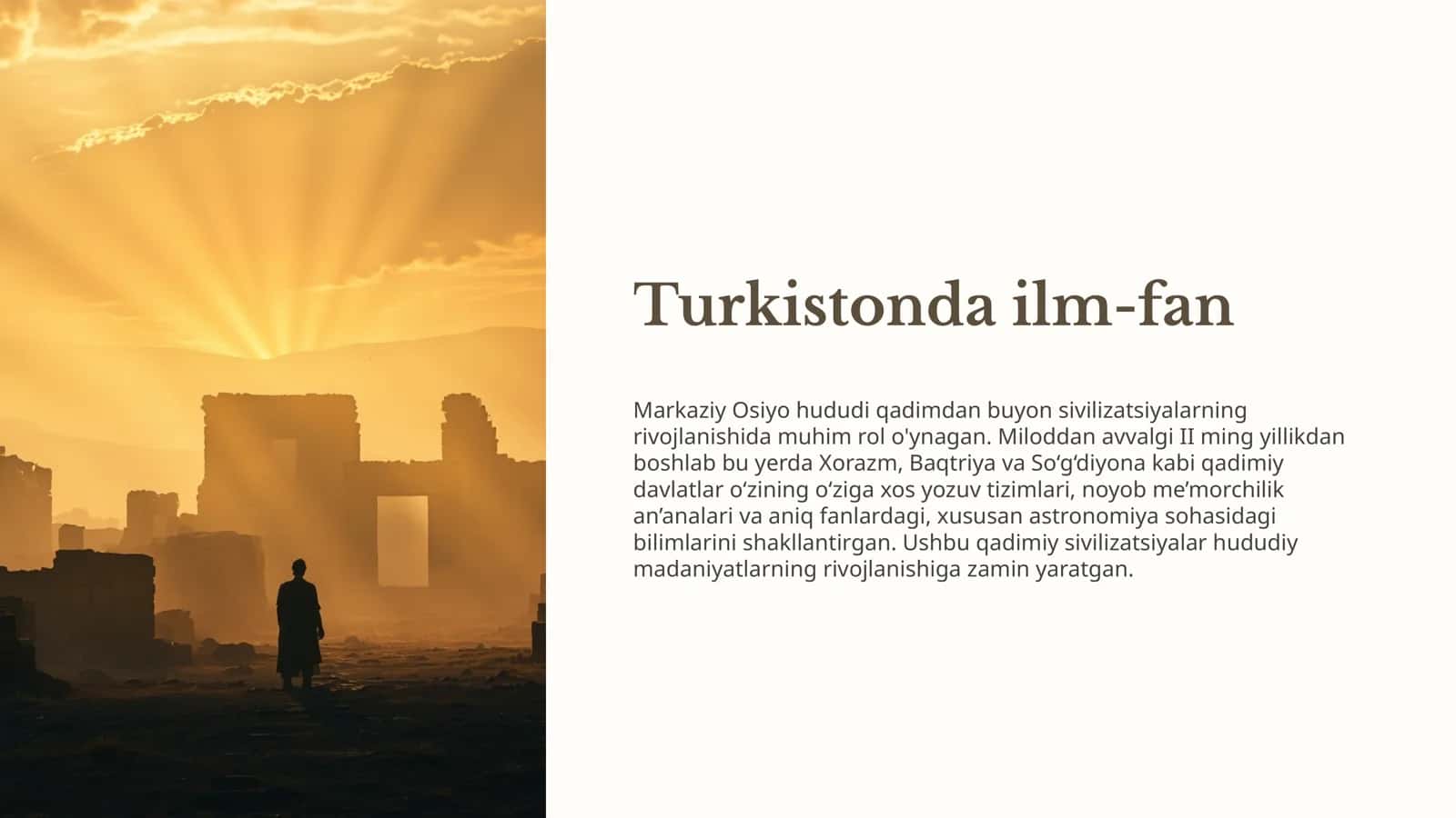 Turkistonda ilm-fan va madaniyat