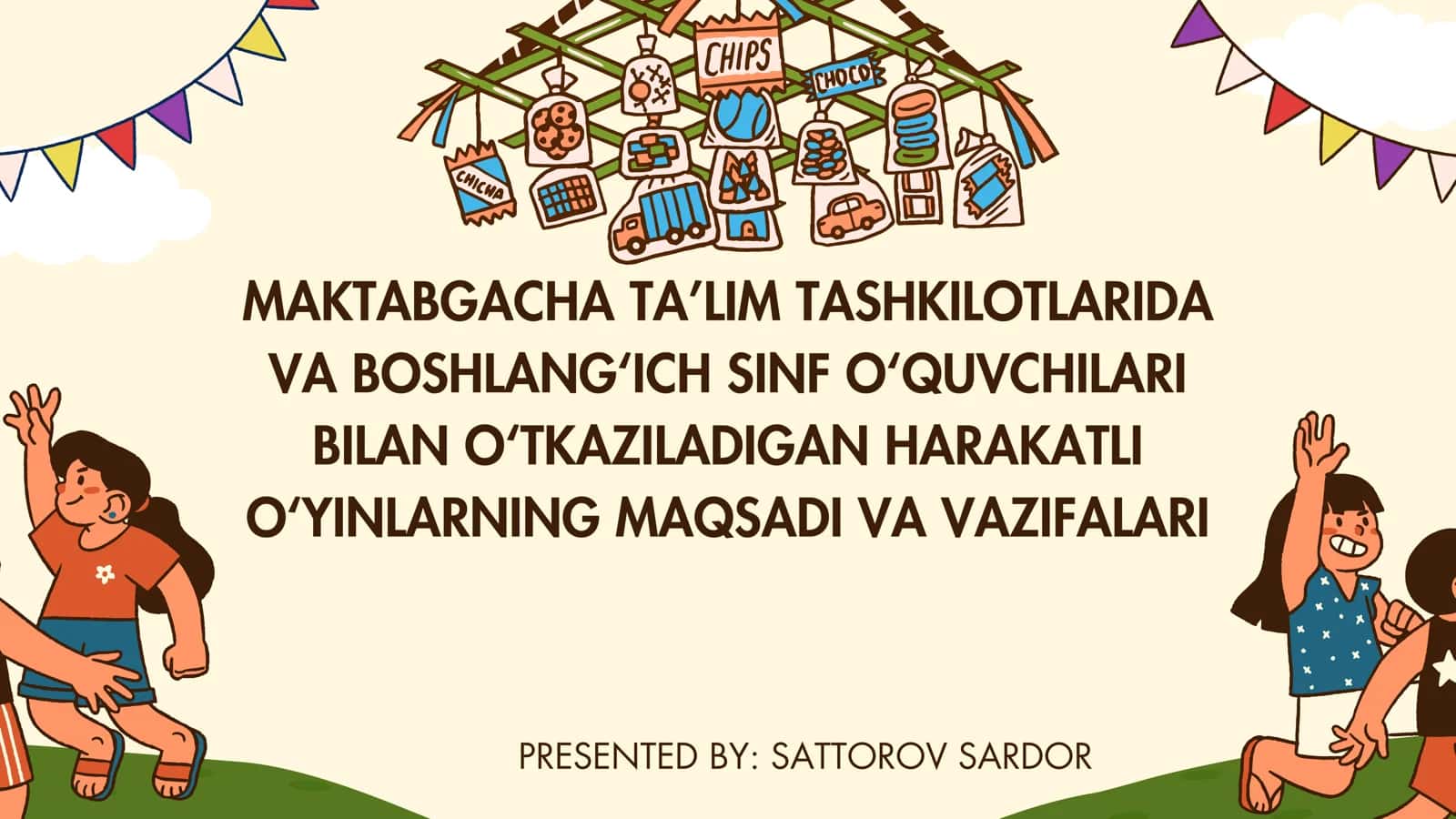 HARAKATLI O‘YINLARNING MAQSADI VA VAZIFALARI