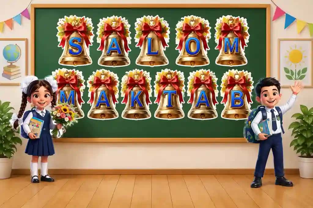 Salom maktab harflari